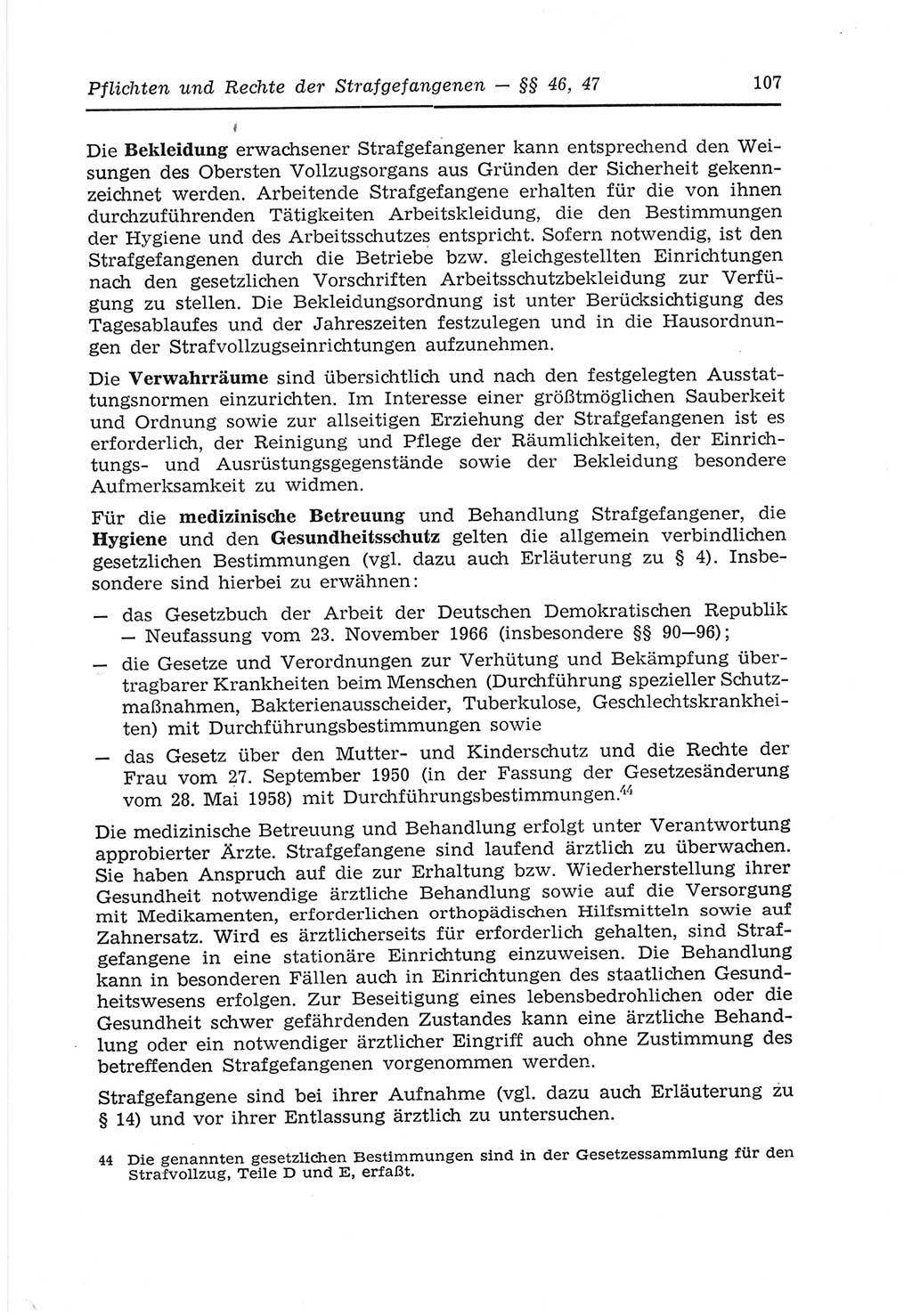 Strafvollzugs- und Wiedereingliederungsgesetz (SVWG) der Deutschen Demokratischen Republik (DDR) 1968, Seite 107 (SVWG DDR 1968, S. 107)