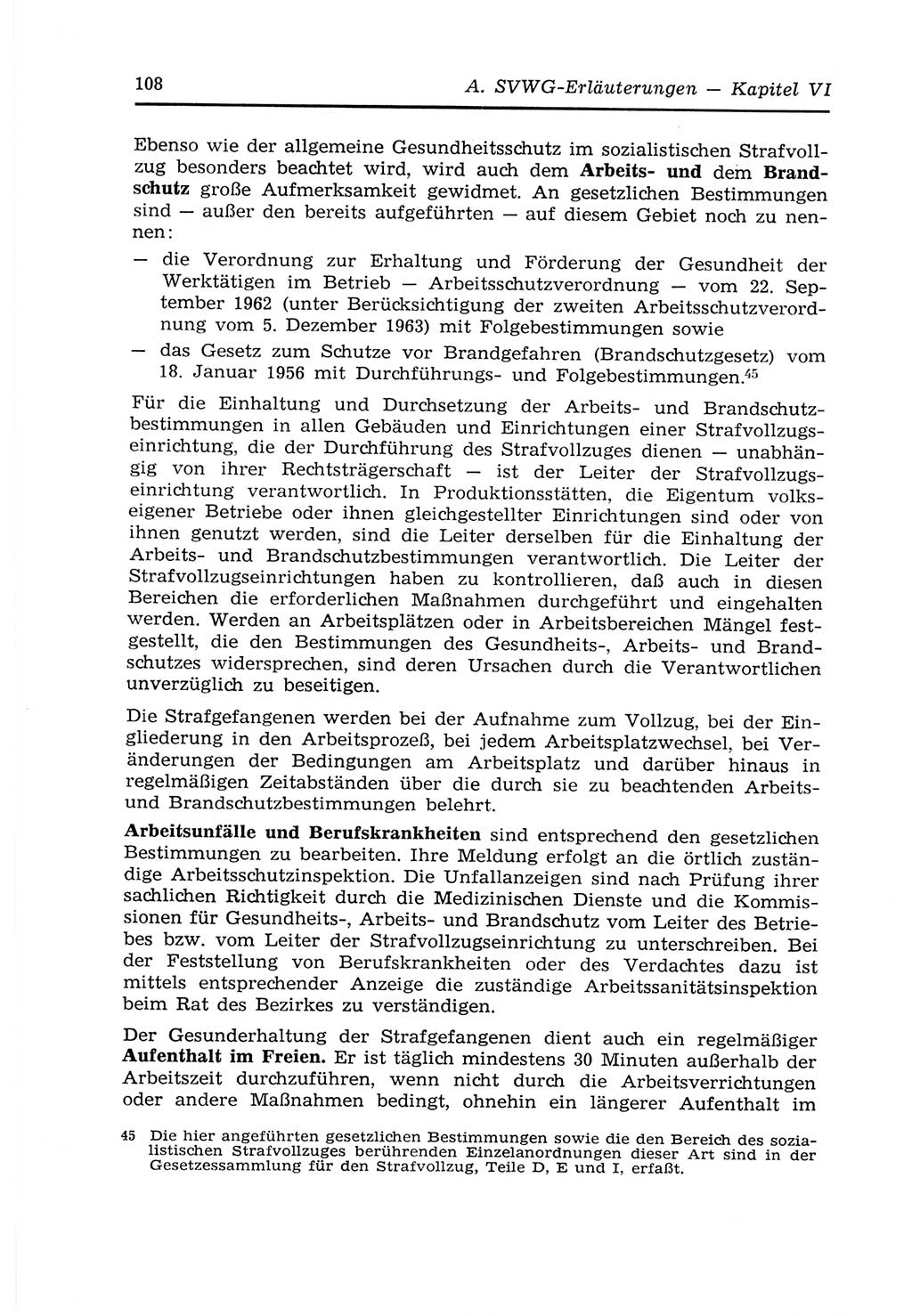 Strafvollzugs- und Wiedereingliederungsgesetz (SVWG) der Deutschen Demokratischen Republik (DDR) 1968, Seite 108 (SVWG DDR 1968, S. 108)
