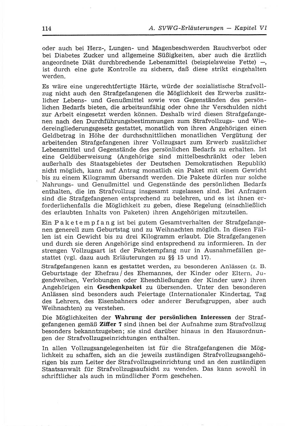 Strafvollzugs- und Wiedereingliederungsgesetz (SVWG) der Deutschen Demokratischen Republik (DDR) 1968, Seite 114 (SVWG DDR 1968, S. 114)