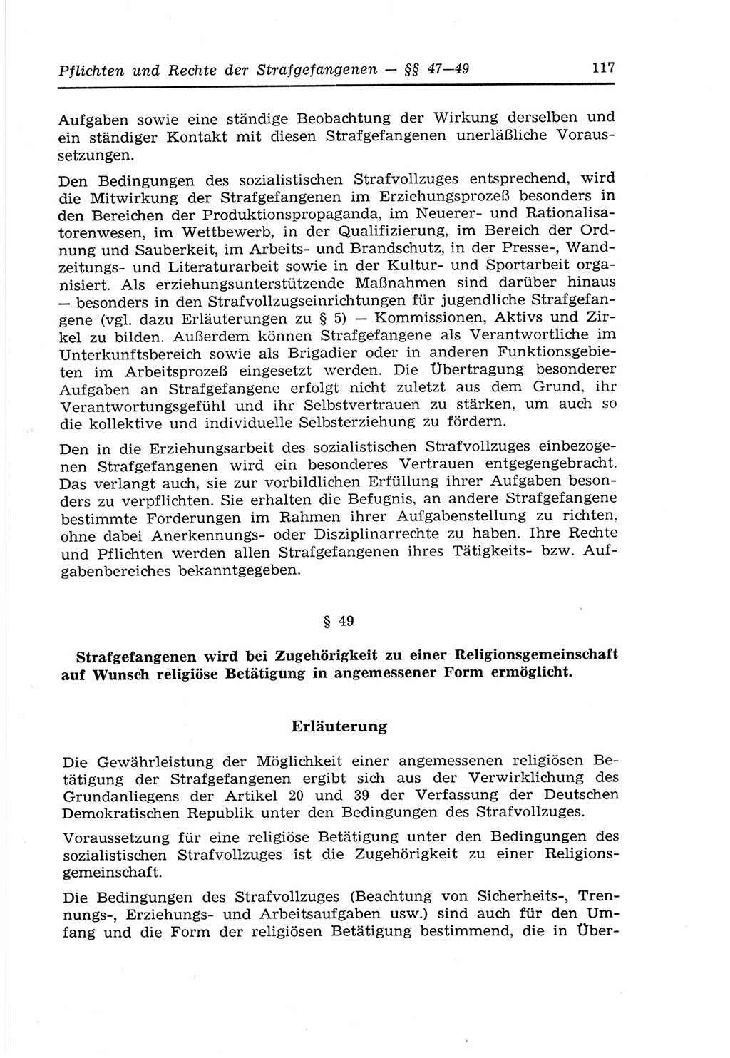 Strafvollzugs- und Wiedereingliederungsgesetz (SVWG) der Deutschen Demokratischen Republik (DDR) 1968, Seite 117 (SVWG DDR 1968, S. 117)