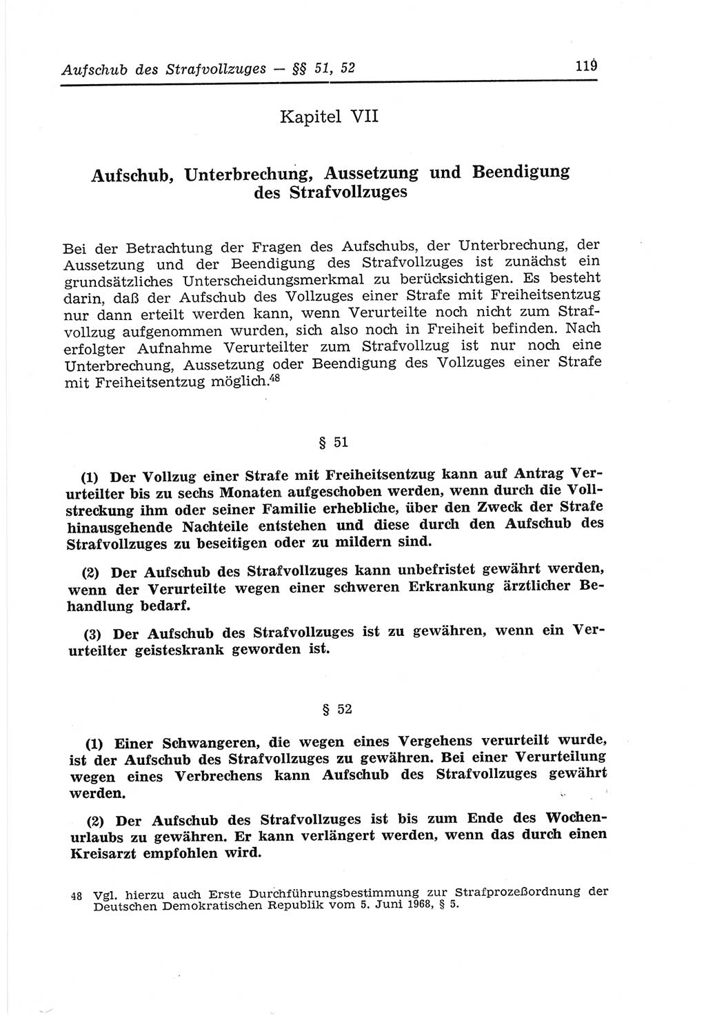 Strafvollzugs- und Wiedereingliederungsgesetz (SVWG) der Deutschen Demokratischen Republik (DDR) 1968, Seite 119 (SVWG DDR 1968, S. 119)