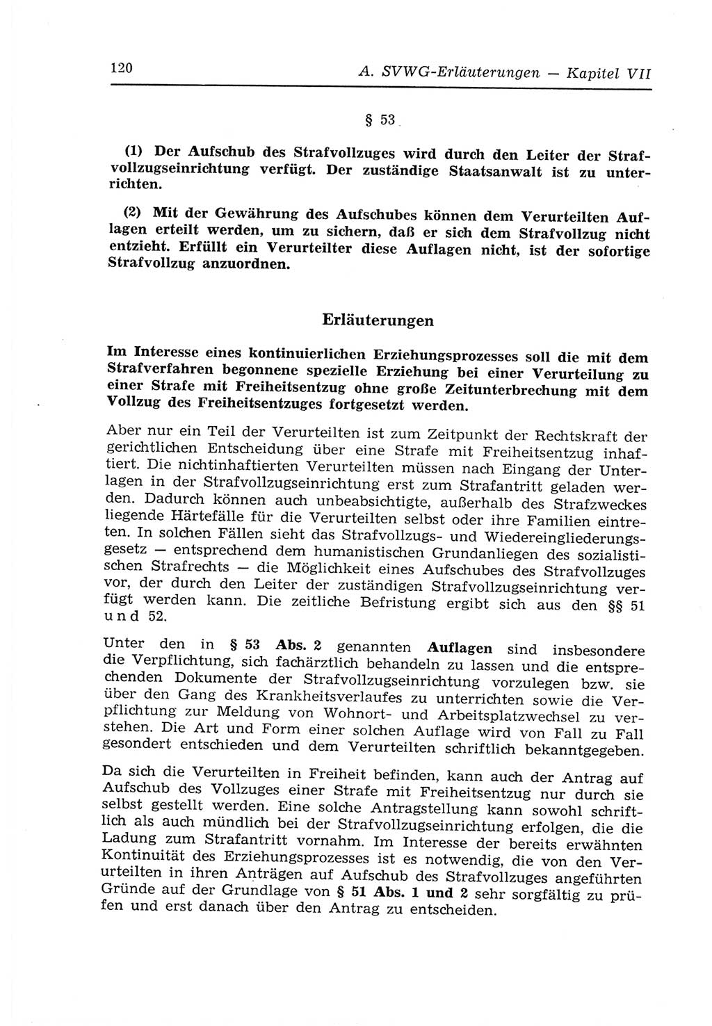 Strafvollzugs- und Wiedereingliederungsgesetz (SVWG) der Deutschen Demokratischen Republik (DDR) 1968, Seite 120 (SVWG DDR 1968, S. 120)