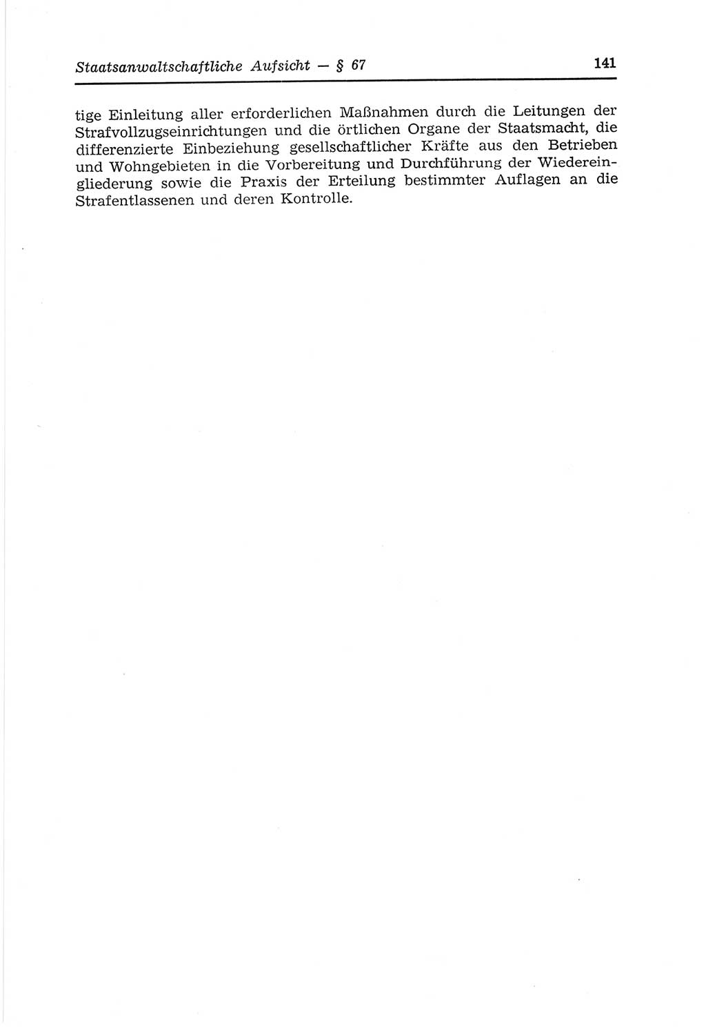 Strafvollzugs- und Wiedereingliederungsgesetz (SVWG) der Deutschen Demokratischen Republik (DDR) 1968, Seite 141 (SVWG DDR 1968, S. 141)