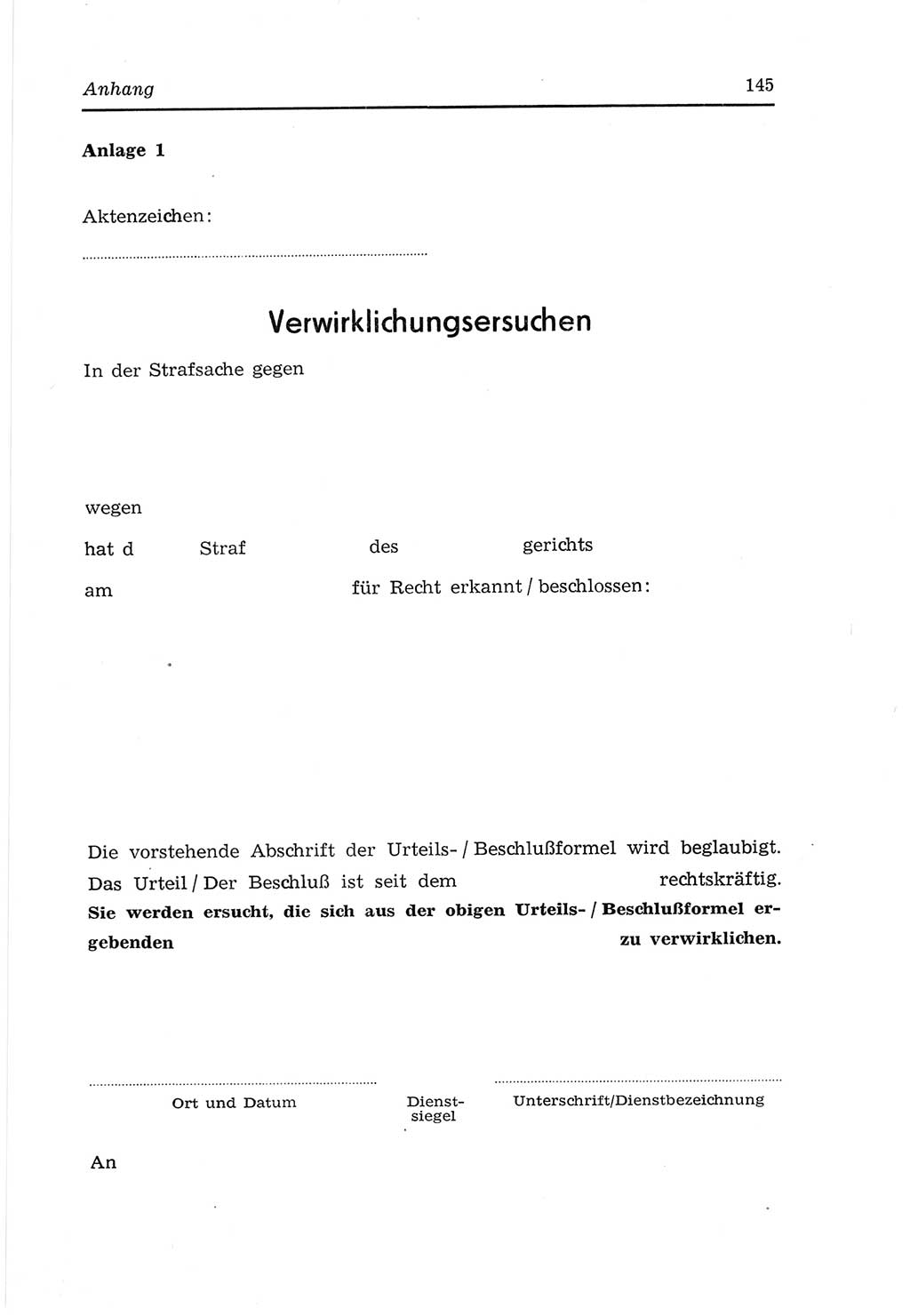 Strafvollzugs- und Wiedereingliederungsgesetz (SVWG) der Deutschen Demokratischen Republik (DDR) 1968, Seite 145 (SVWG DDR 1968, S. 145)
