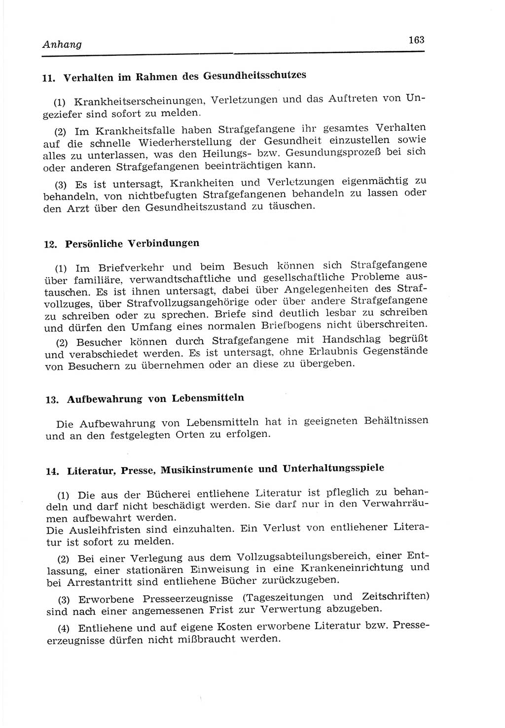 Strafvollzugs- und Wiedereingliederungsgesetz (SVWG) der Deutschen Demokratischen Republik (DDR) 1968, Seite 163 (SVWG DDR 1968, S. 163)