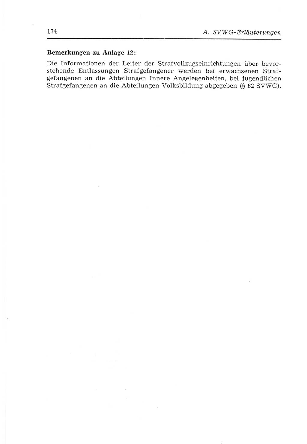 Strafvollzugs- und Wiedereingliederungsgesetz (SVWG) der Deutschen Demokratischen Republik (DDR) 1968, Seite 174 (SVWG DDR 1968, S. 174)