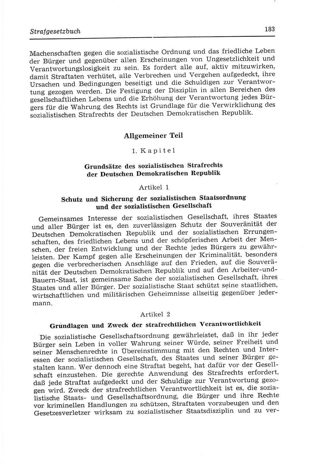 Strafvollzugs- und Wiedereingliederungsgesetz (SVWG) der Deutschen Demokratischen Republik (DDR) 1968, Seite 183 (SVWG DDR 1968, S. 183)