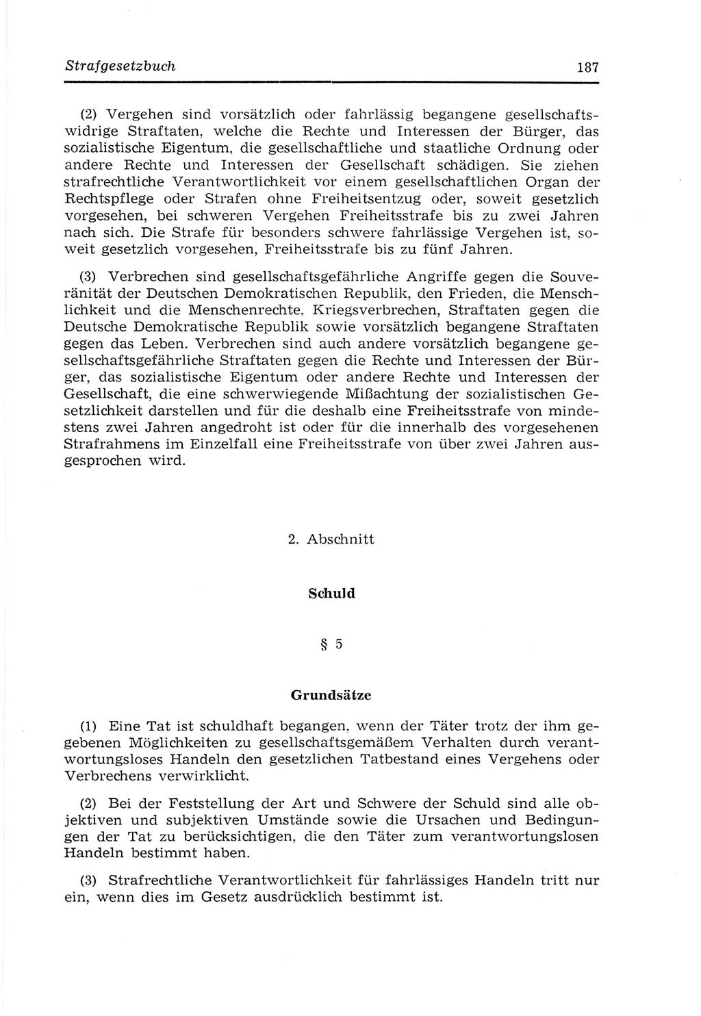 Strafvollzugs- und Wiedereingliederungsgesetz (SVWG) der Deutschen Demokratischen Republik (DDR) 1968, Seite 187 (SVWG DDR 1968, S. 187)