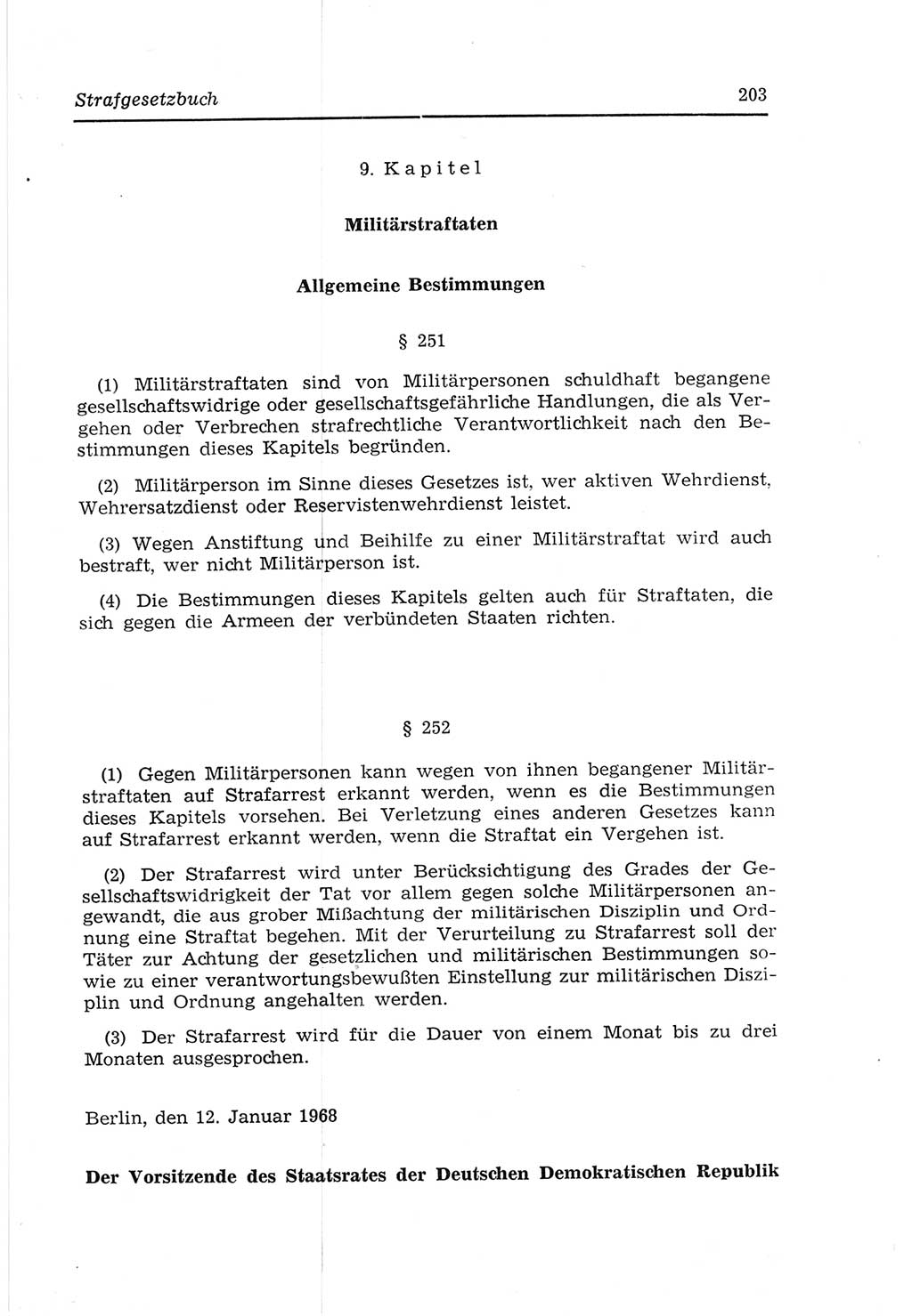 Strafvollzugs- und Wiedereingliederungsgesetz (SVWG) der Deutschen Demokratischen Republik (DDR) 1968, Seite 203 (SVWG DDR 1968, S. 203)