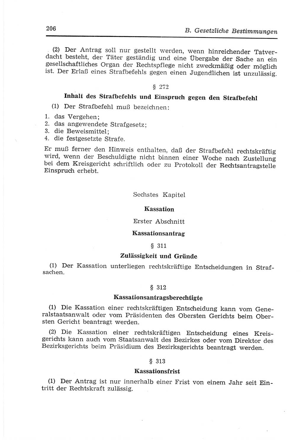 Strafvollzugs- und Wiedereingliederungsgesetz (SVWG) der Deutschen Demokratischen Republik (DDR) 1968, Seite 206 (SVWG DDR 1968, S. 206)