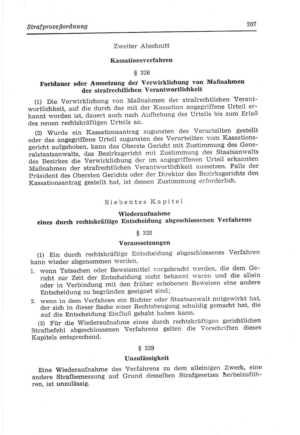 Strafvollzugs- und Wiedereingliederungsgesetz (SVWG) der Deutschen Demokratischen Republik (DDR) 1968, Seite 207 (SVWG DDR 1968, S. 207)