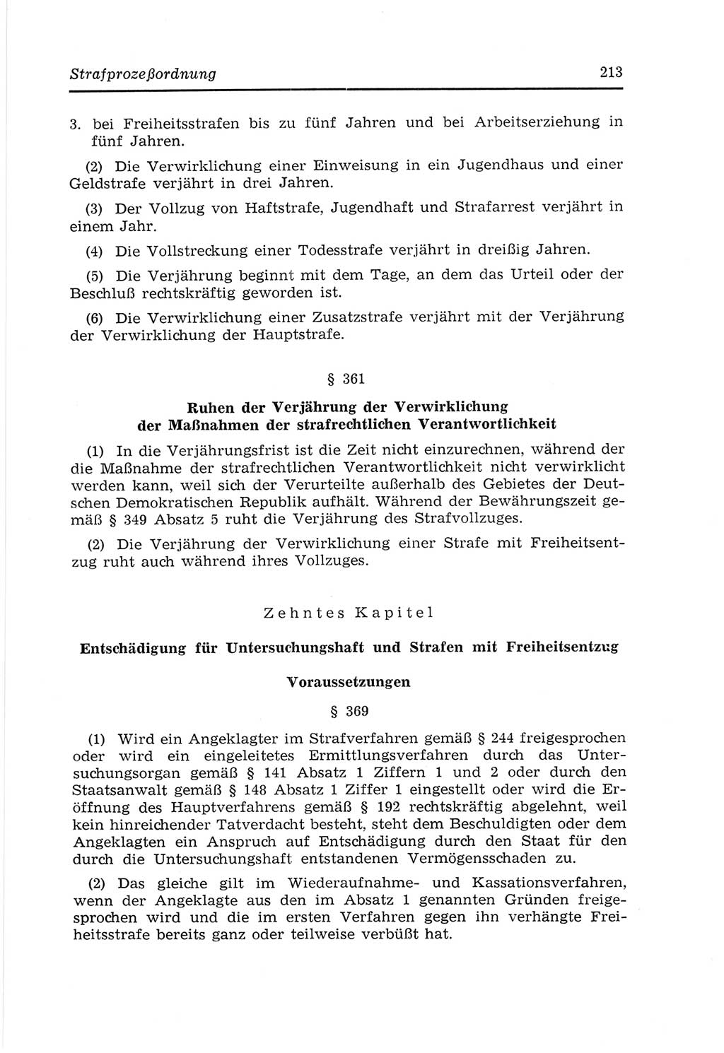 Strafvollzugs- und Wiedereingliederungsgesetz (SVWG) der Deutschen Demokratischen Republik (DDR) 1968, Seite 213 (SVWG DDR 1968, S. 213)