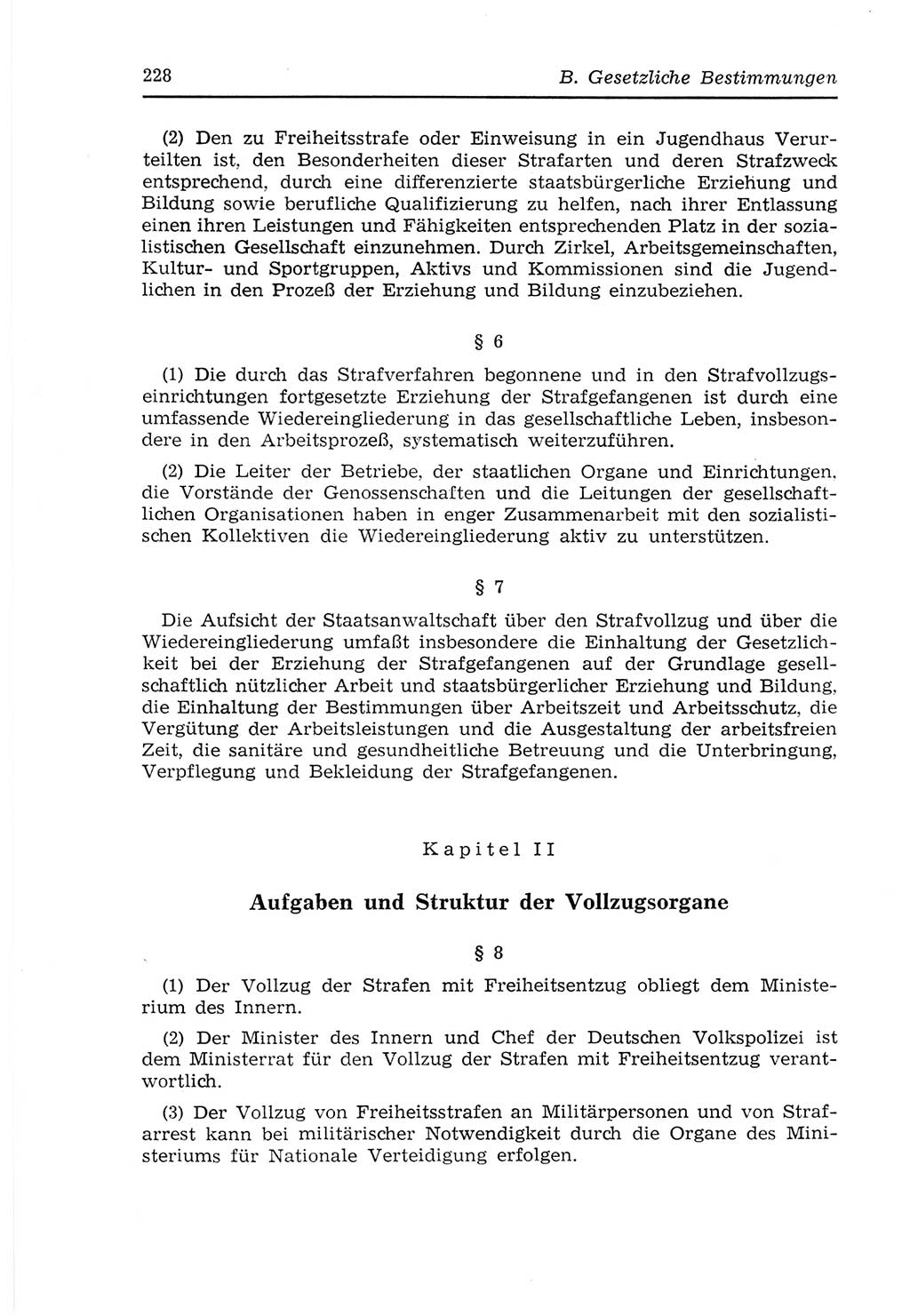 Strafvollzugs- und Wiedereingliederungsgesetz (SVWG) der Deutschen Demokratischen Republik (DDR) 1968, Seite 228 (SVWG DDR 1968, S. 228)