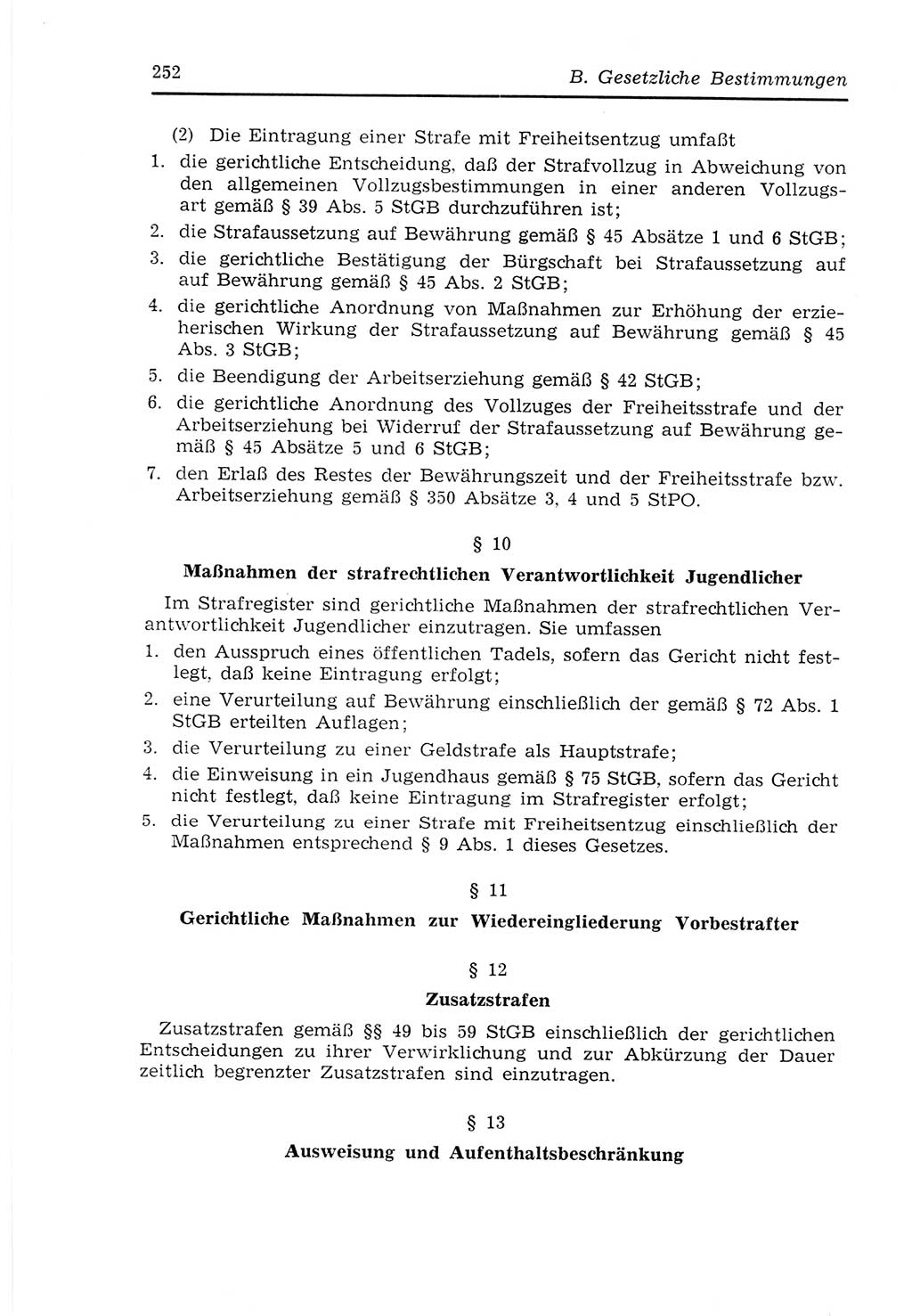 Strafvollzugs- und Wiedereingliederungsgesetz (SVWG) der Deutschen Demokratischen Republik (DDR) 1968, Seite 252 (SVWG DDR 1968, S. 252)
