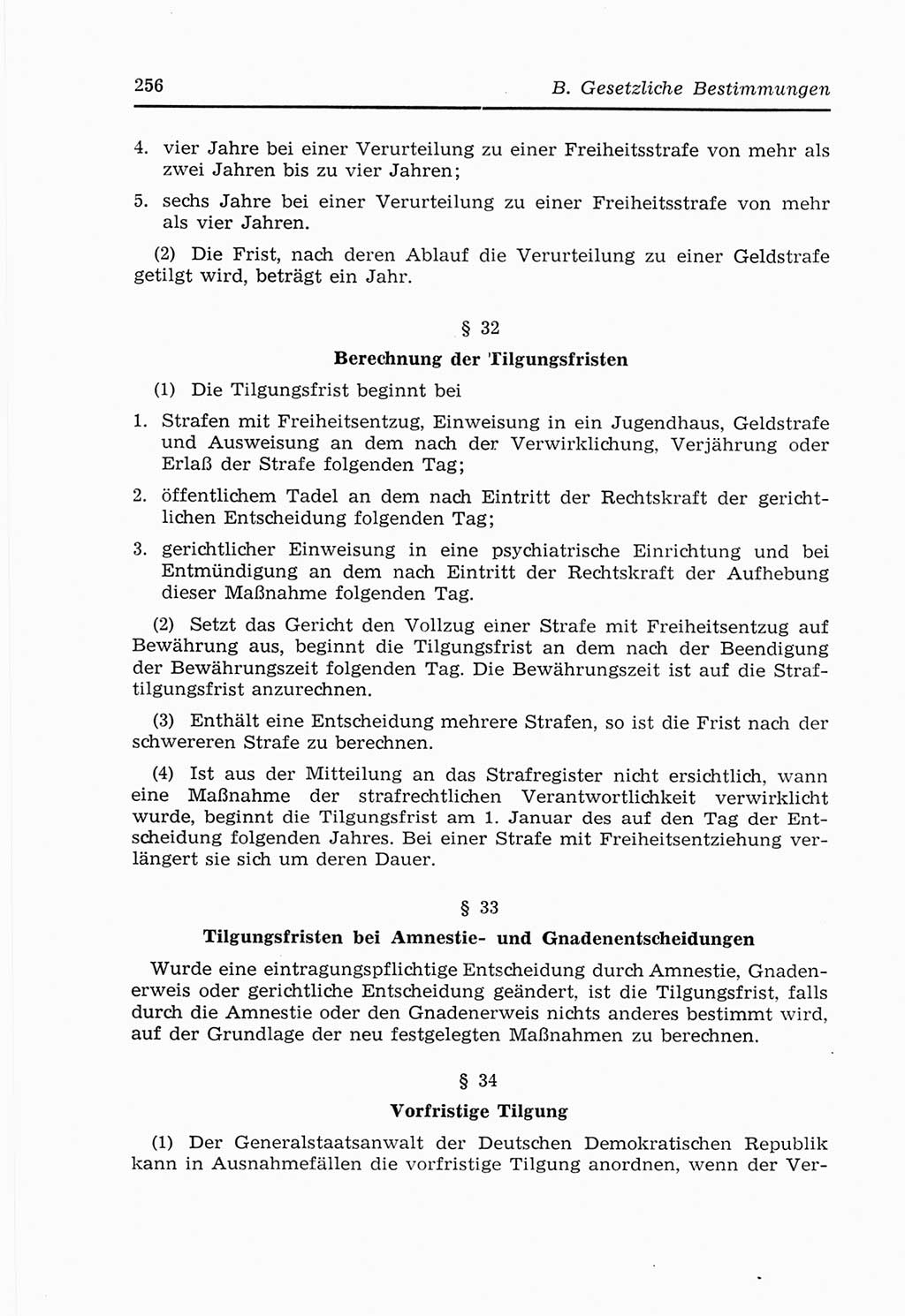Strafvollzugs- und Wiedereingliederungsgesetz (SVWG) der Deutschen Demokratischen Republik (DDR) 1968, Seite 256 (SVWG DDR 1968, S. 256)