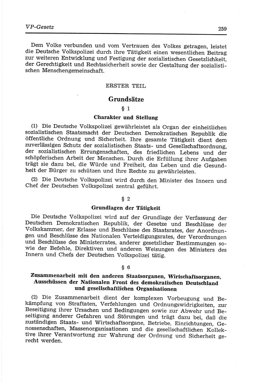 Strafvollzugs- und Wiedereingliederungsgesetz (SVWG) der Deutschen Demokratischen Republik (DDR) 1968, Seite 259 (SVWG DDR 1968, S. 259)