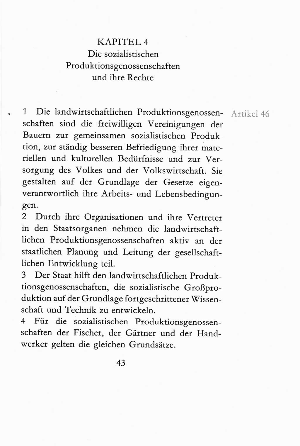 Verfassung der Deutschen Demokratischen Republik (DDR) vom 6. April 1968, Seite 43 (Verf. DDR 1968, S. 43)