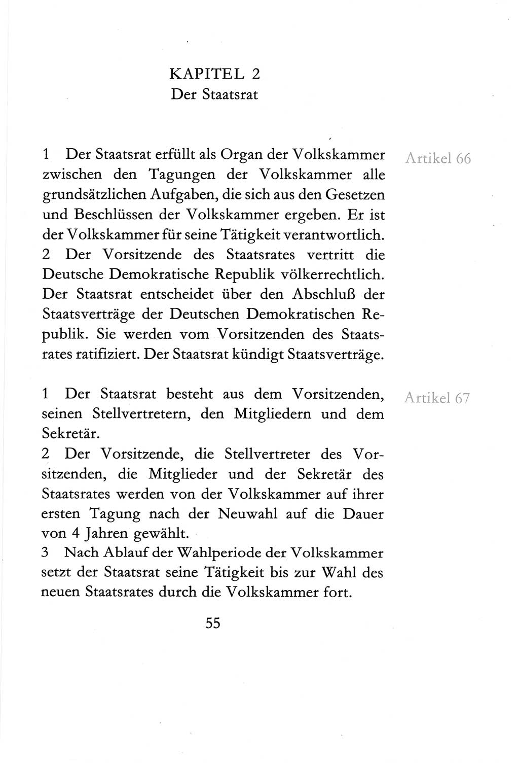 Verfassung der Deutschen Demokratischen Republik (DDR) vom 6. April 1968, Seite 55 (Verf. DDR 1968, S. 55)