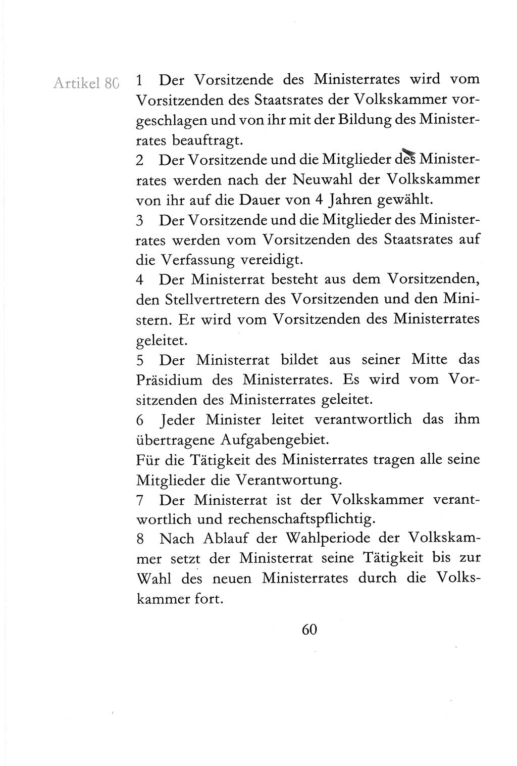 Verfassung der Deutschen Demokratischen Republik (DDR) vom 6. April 1968, Seite 60 (Verf. DDR 1968, S. 60)