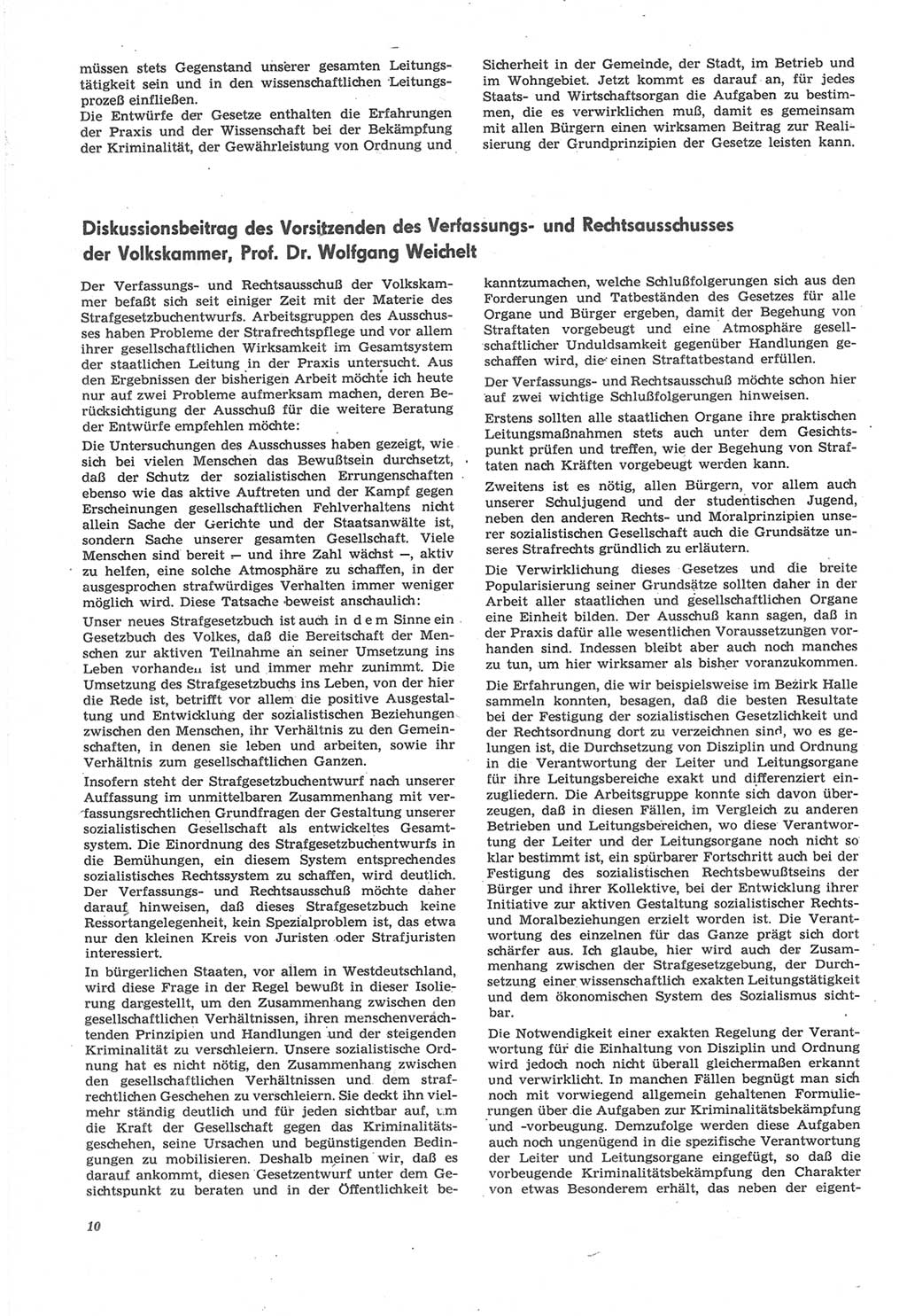 Neue Justiz (NJ), Zeitschrift für Recht und Rechtswissenschaft [Deutsche Demokratische Republik (DDR)], 22. Jahrgang 1968, Seite 10 (NJ DDR 1968, S. 10)