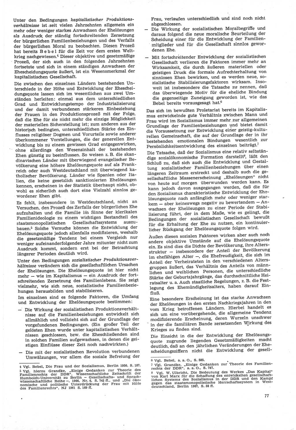 Neue Justiz (NJ), Zeitschrift für Recht und Rechtswissenschaft [Deutsche Demokratische Republik (DDR)], 22. Jahrgang 1968, Seite 77 (NJ DDR 1968, S. 77)