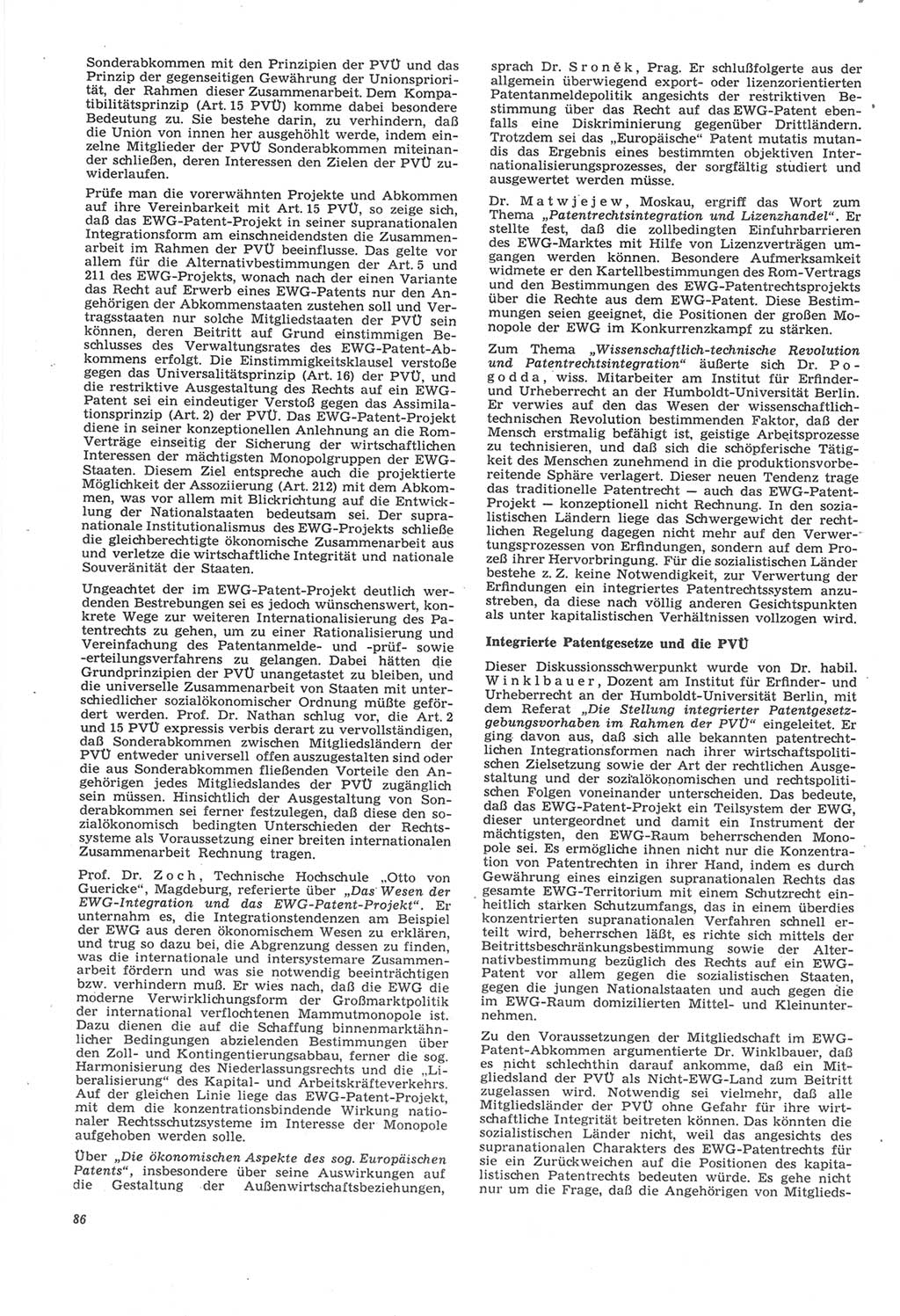 Neue Justiz (NJ), Zeitschrift für Recht und Rechtswissenschaft [Deutsche Demokratische Republik (DDR)], 22. Jahrgang 1968, Seite 86 (NJ DDR 1968, S. 86)
