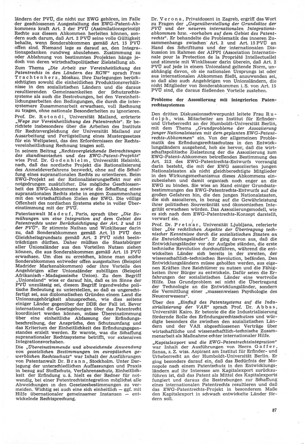 Neue Justiz (NJ), Zeitschrift für Recht und Rechtswissenschaft [Deutsche Demokratische Republik (DDR)], 22. Jahrgang 1968, Seite 87 (NJ DDR 1968, S. 87)