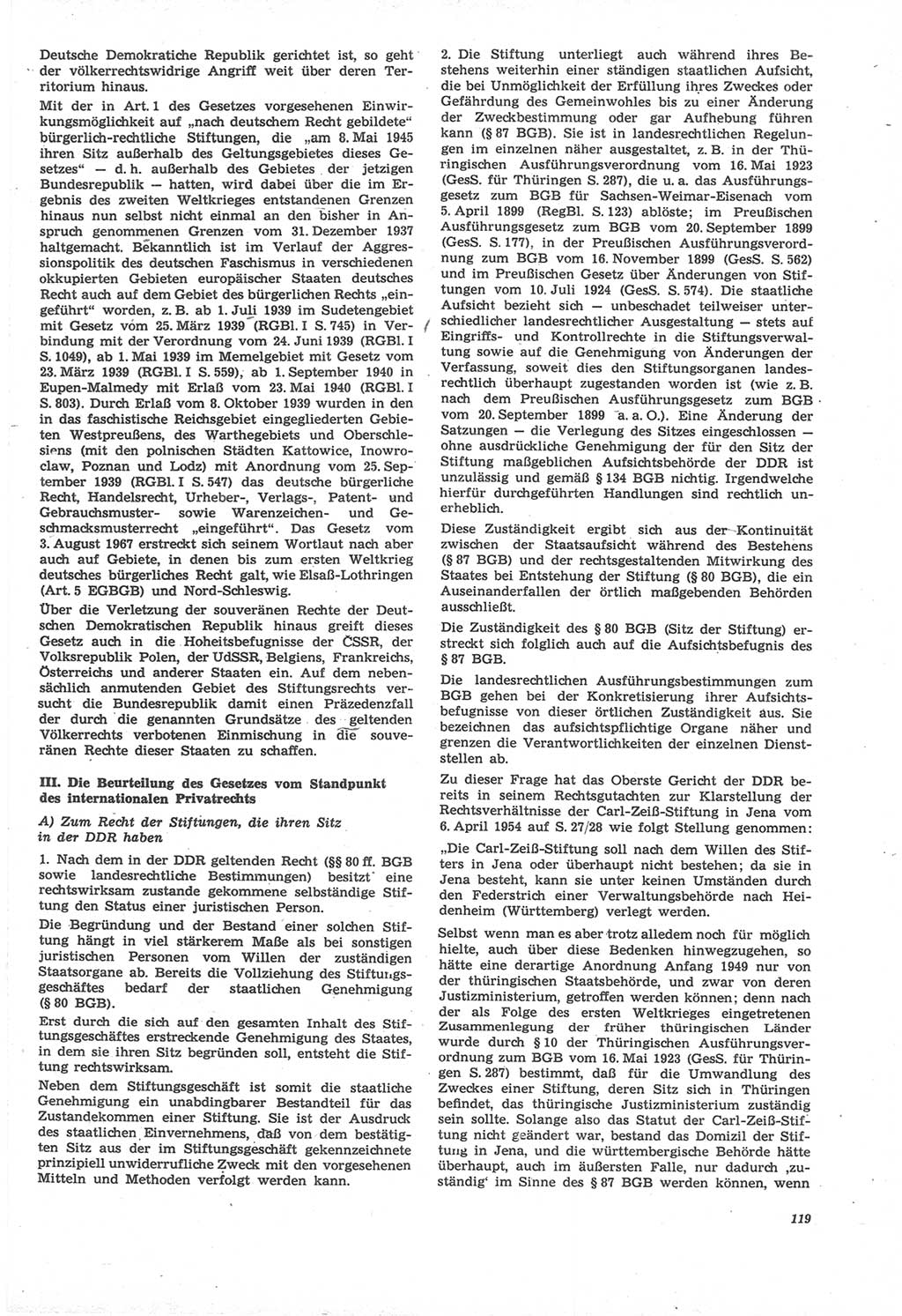 Neue Justiz (NJ), Zeitschrift für Recht und Rechtswissenschaft [Deutsche Demokratische Republik (DDR)], 22. Jahrgang 1968, Seite 119 (NJ DDR 1968, S. 119)