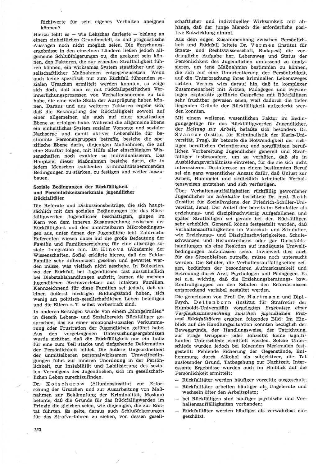 Neue Justiz (NJ), Zeitschrift für Recht und Rechtswissenschaft [Deutsche Demokratische Republik (DDR)], 22. Jahrgang 1968, Seite 122 (NJ DDR 1968, S. 122)