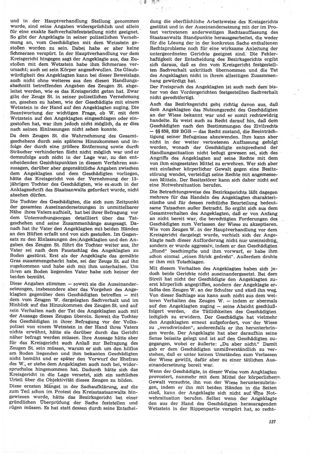 Neue Justiz (NJ), Zeitschrift für Recht und Rechtswissenschaft [Deutsche Demokratische Republik (DDR)], 22. Jahrgang 1968, Seite 127 (NJ DDR 1968, S. 127)