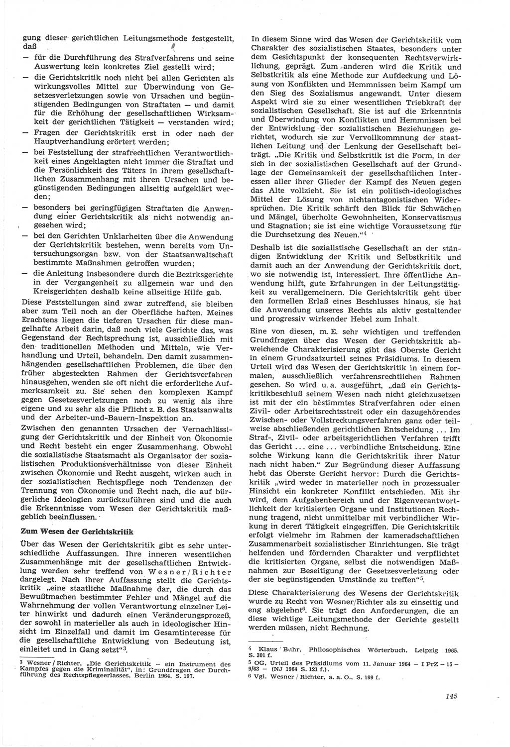 Neue Justiz (NJ), Zeitschrift für Recht und Rechtswissenschaft [Deutsche Demokratische Republik (DDR)], 22. Jahrgang 1968, Seite 145 (NJ DDR 1968, S. 145)