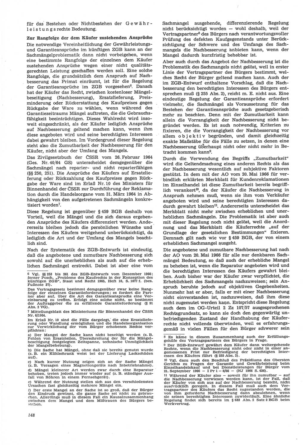 Neue Justiz (NJ), Zeitschrift für Recht und Rechtswissenschaft [Deutsche Demokratische Republik (DDR)], 22. Jahrgang 1968, Seite 148 (NJ DDR 1968, S. 148)