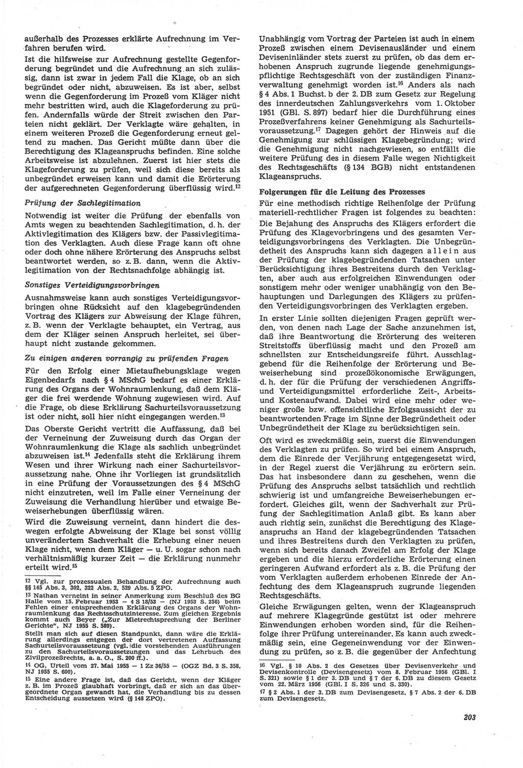 Neue Justiz (NJ), Zeitschrift für Recht und Rechtswissenschaft [Deutsche Demokratische Republik (DDR)], 22. Jahrgang 1968, Seite 203 (NJ DDR 1968, S. 203)