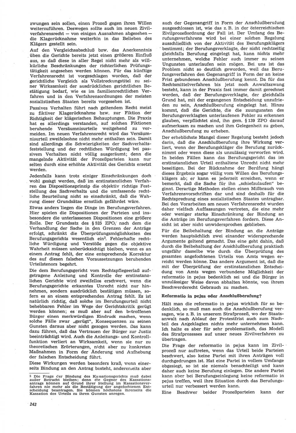 Neue Justiz (NJ), Zeitschrift für Recht und Rechtswissenschaft [Deutsche Demokratische Republik (DDR)], 22. Jahrgang 1968, Seite 242 (NJ DDR 1968, S. 242)