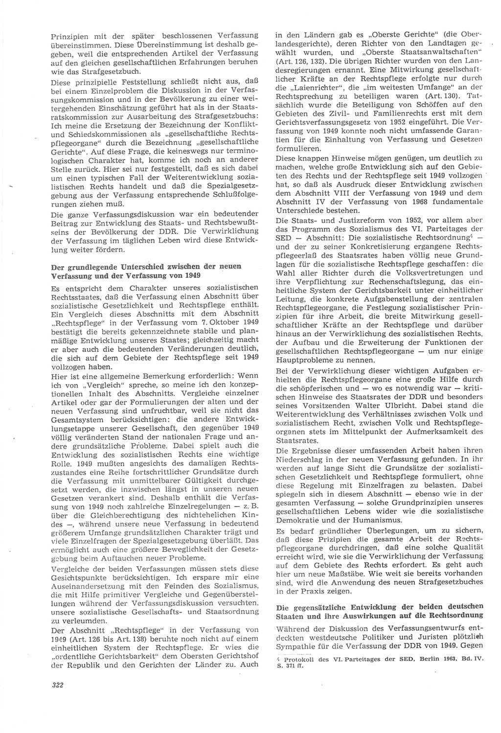 Neue Justiz (NJ), Zeitschrift für Recht und Rechtswissenschaft [Deutsche Demokratische Republik (DDR)], 22. Jahrgang 1968, Seite 322 (NJ DDR 1968, S. 322)