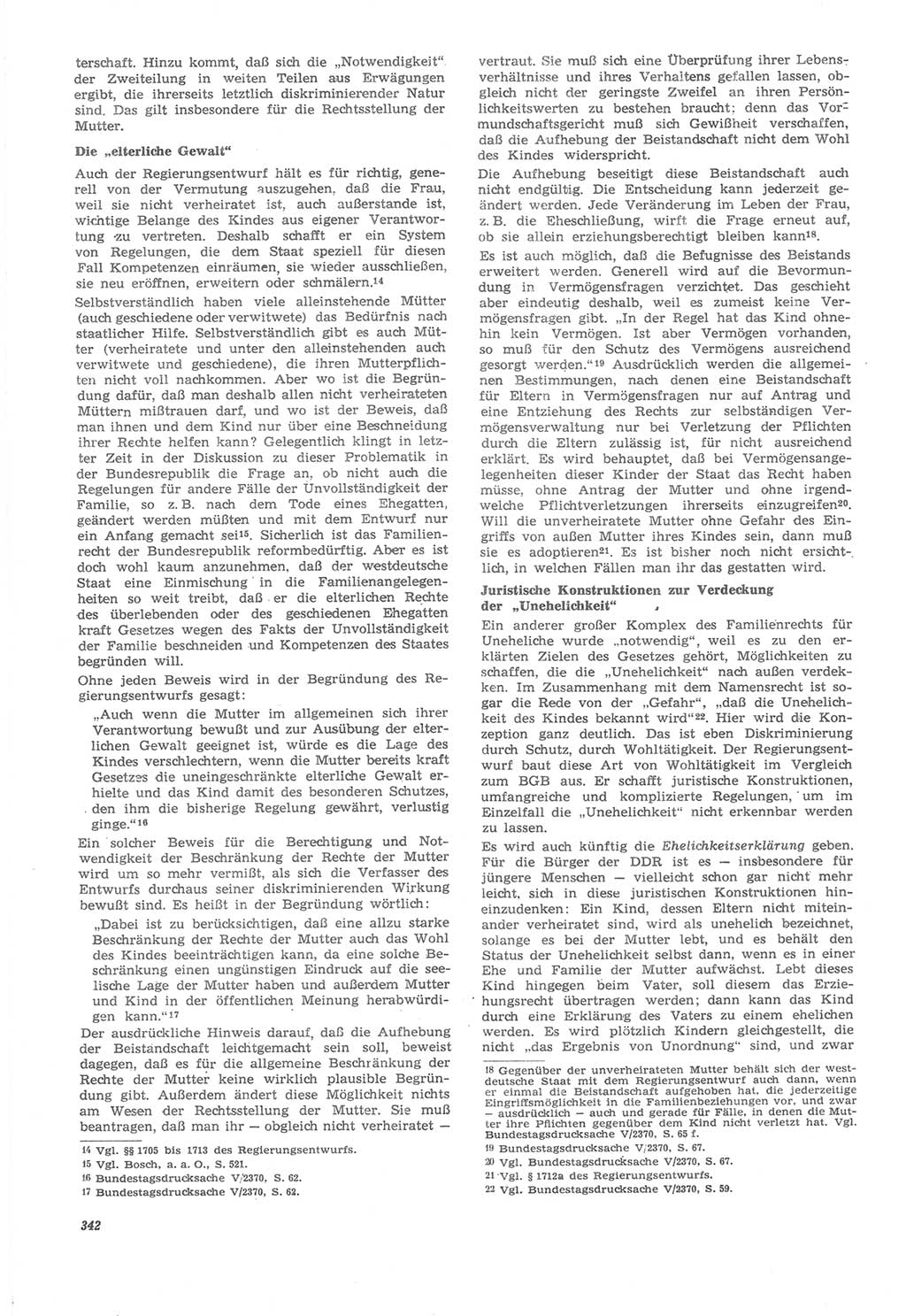 Neue Justiz (NJ), Zeitschrift für Recht und Rechtswissenschaft [Deutsche Demokratische Republik (DDR)], 22. Jahrgang 1968, Seite 342 (NJ DDR 1968, S. 342)