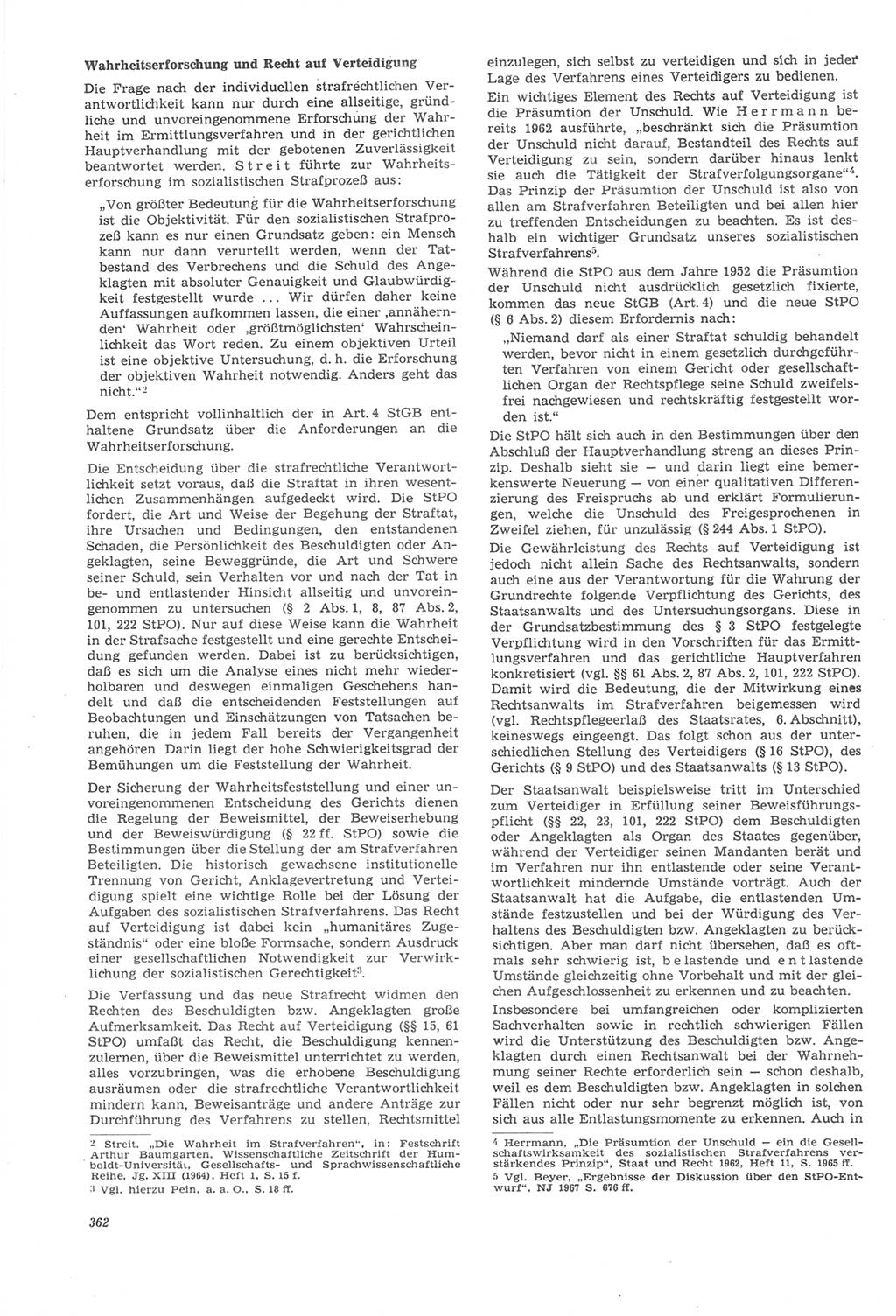 Neue Justiz (NJ), Zeitschrift für Recht und Rechtswissenschaft [Deutsche Demokratische Republik (DDR)], 22. Jahrgang 1968, Seite 362 (NJ DDR 1968, S. 362)