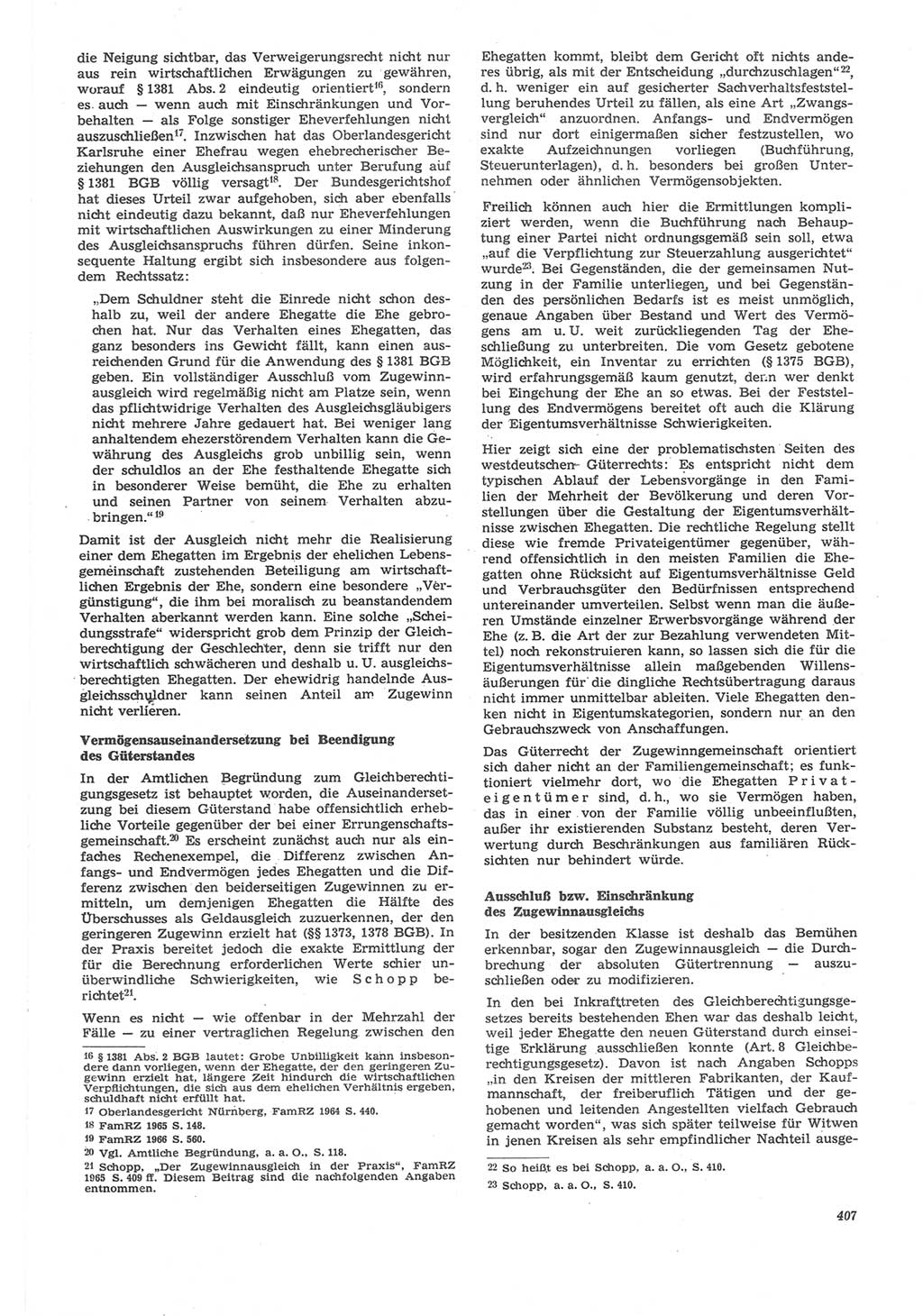 Neue Justiz (NJ), Zeitschrift für Recht und Rechtswissenschaft [Deutsche Demokratische Republik (DDR)], 22. Jahrgang 1968, Seite 407 (NJ DDR 1968, S. 407)