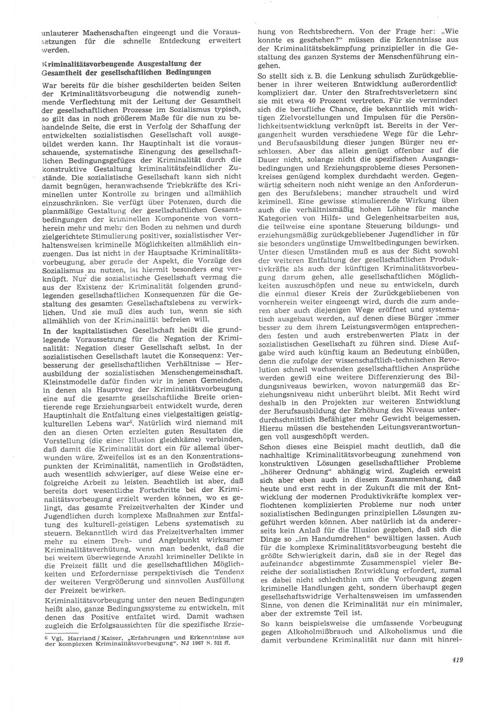 Neue Justiz (NJ), Zeitschrift für Recht und Rechtswissenschaft [Deutsche Demokratische Republik (DDR)], 22. Jahrgang 1968, Seite 419 (NJ DDR 1968, S. 419)