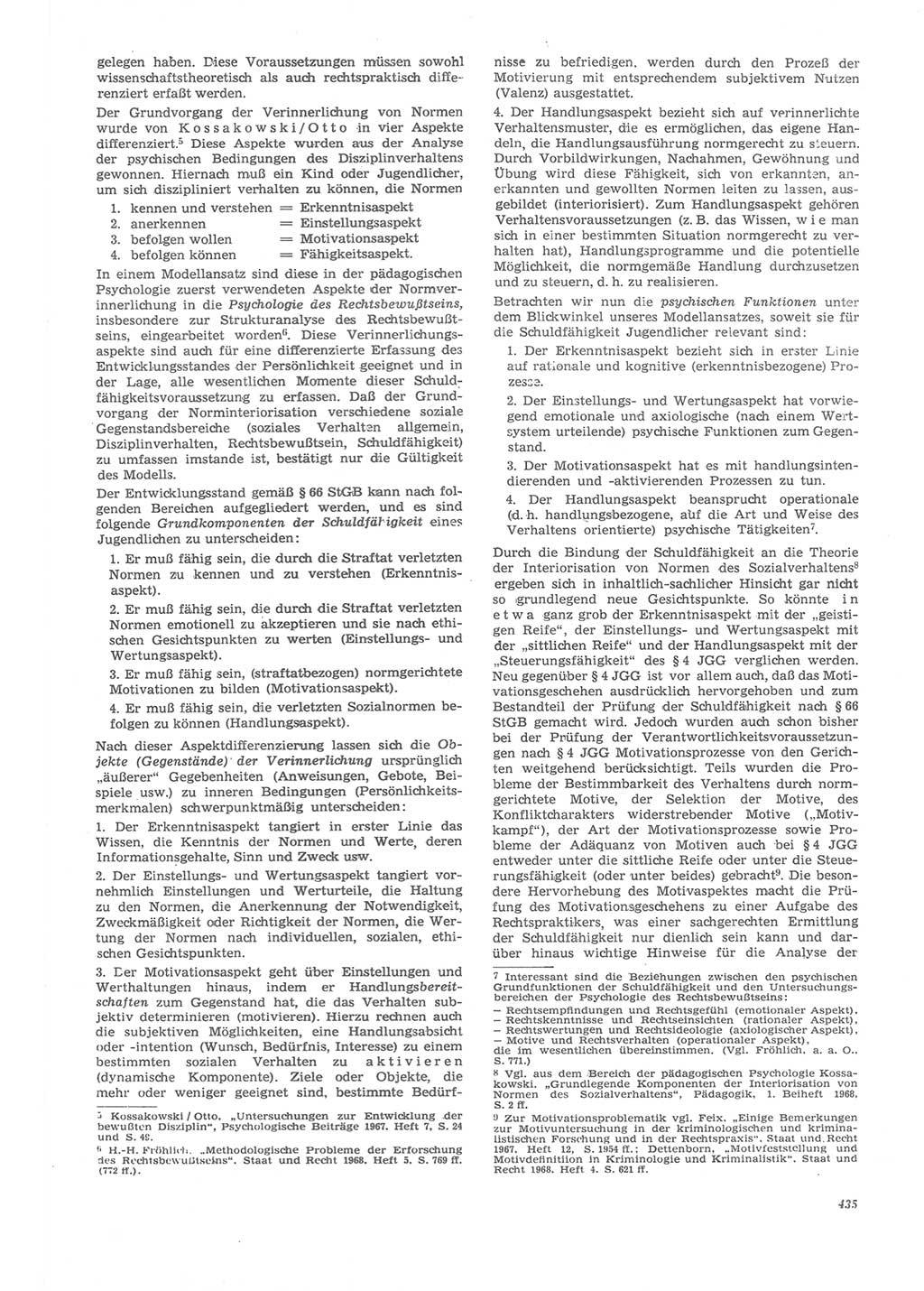 Neue Justiz (NJ), Zeitschrift für Recht und Rechtswissenschaft [Deutsche Demokratische Republik (DDR)], 22. Jahrgang 1968, Seite 435 (NJ DDR 1968, S. 435)