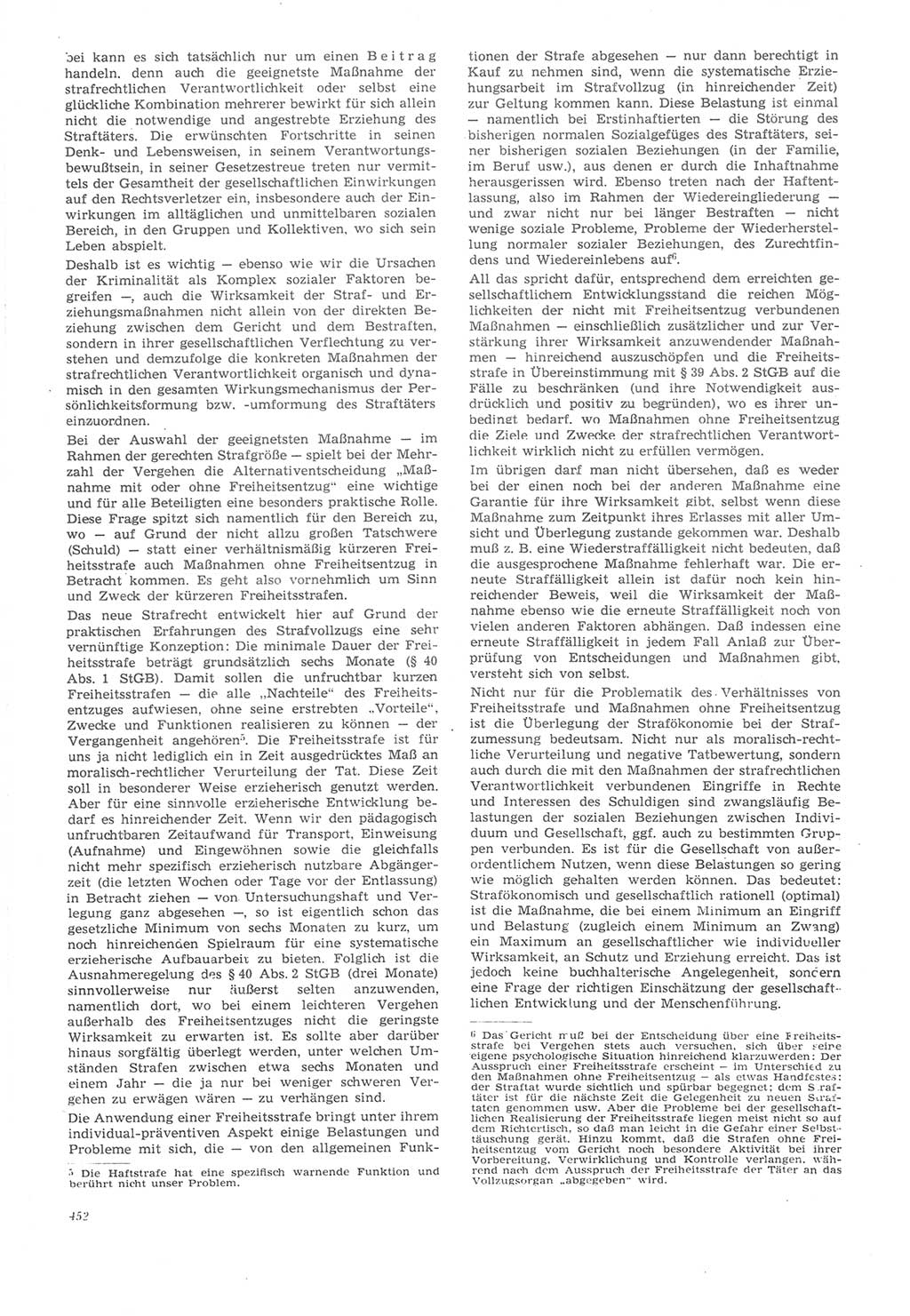 Neue Justiz (NJ), Zeitschrift für Recht und Rechtswissenschaft [Deutsche Demokratische Republik (DDR)], 22. Jahrgang 1968, Seite 452 (NJ DDR 1968, S. 452)