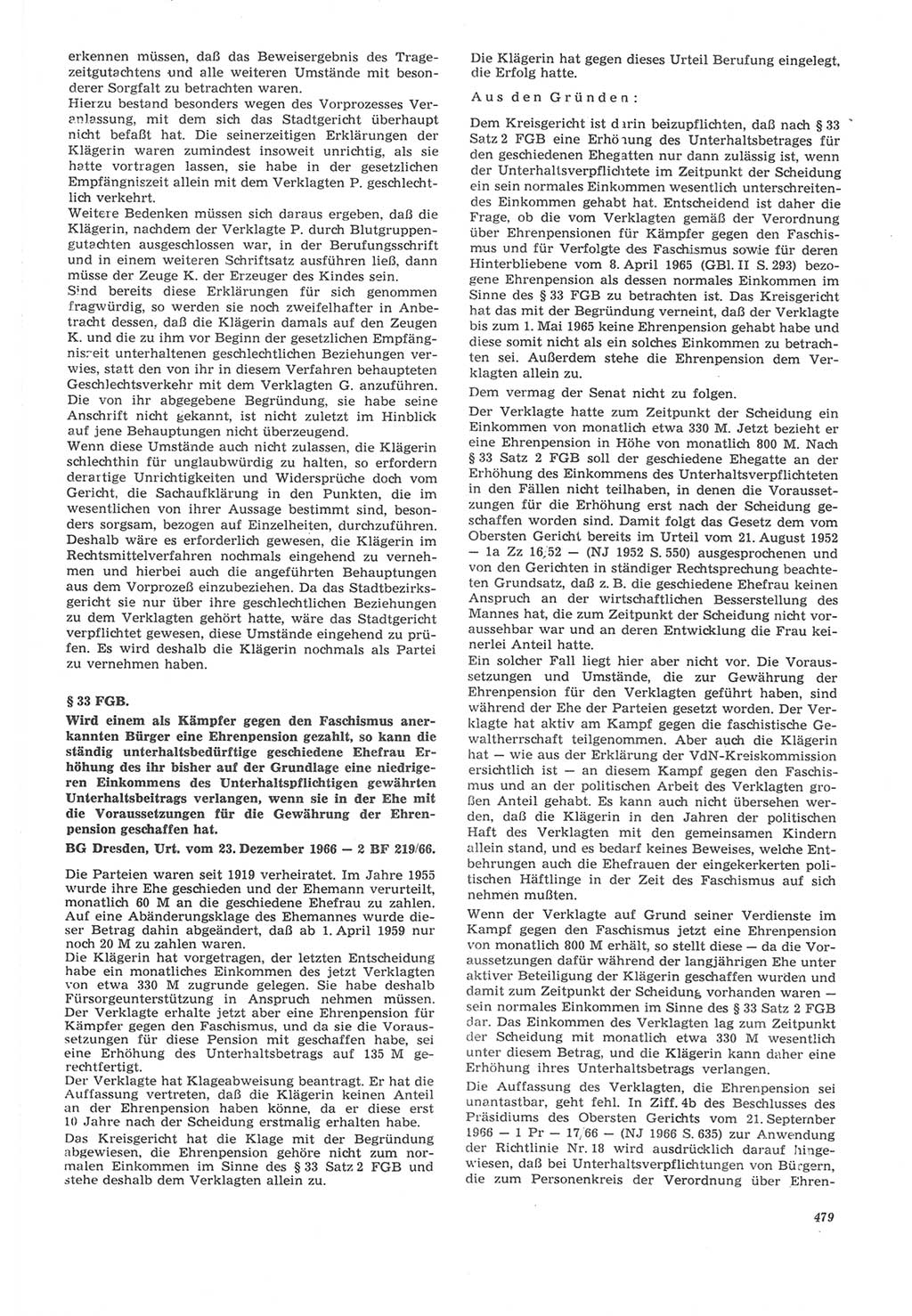 Neue Justiz (NJ), Zeitschrift für Recht und Rechtswissenschaft [Deutsche Demokratische Republik (DDR)], 22. Jahrgang 1968, Seite 479 (NJ DDR 1968, S. 479)