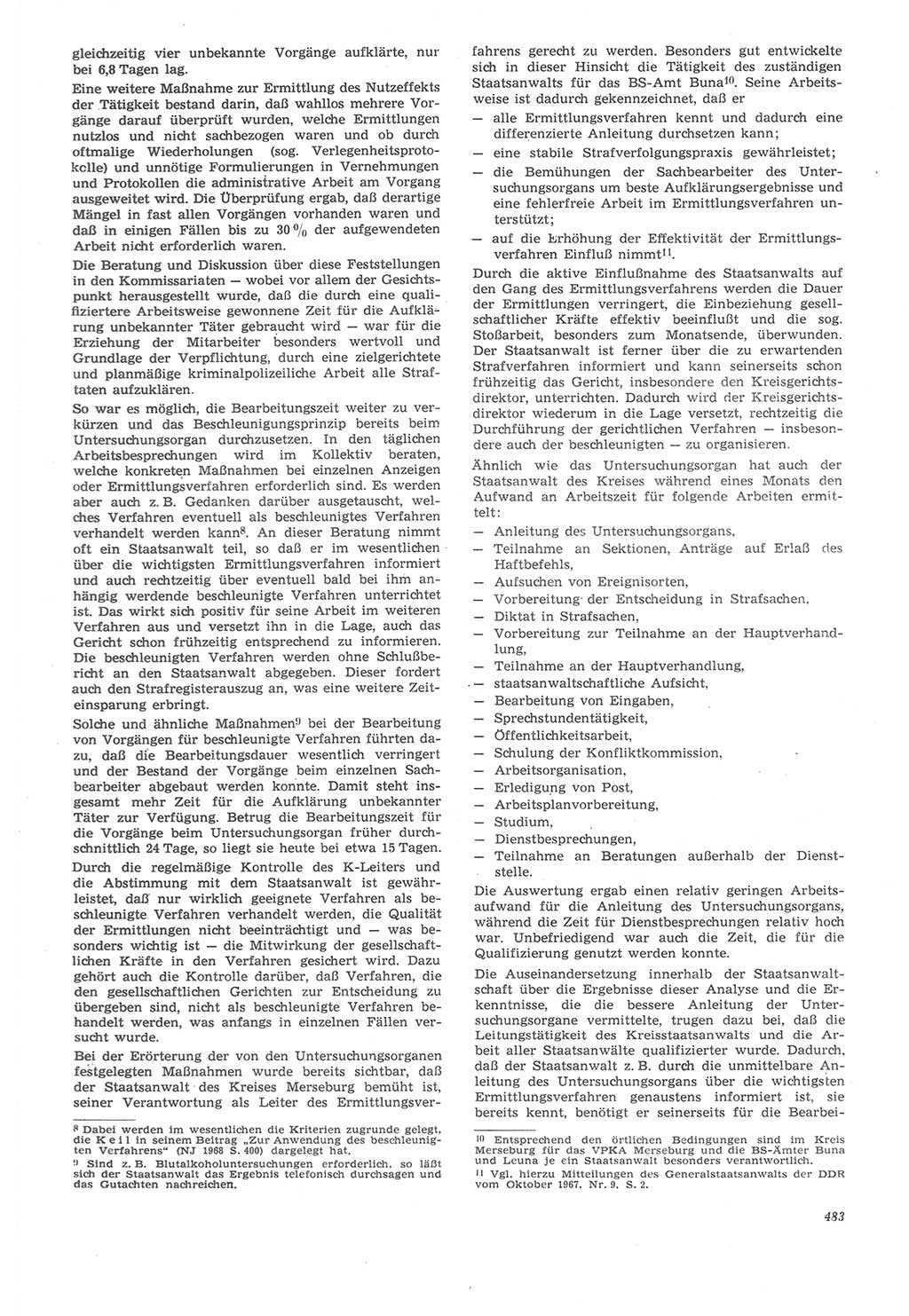 Neue Justiz (NJ), Zeitschrift für Recht und Rechtswissenschaft [Deutsche Demokratische Republik (DDR)], 22. Jahrgang 1968, Seite 483 (NJ DDR 1968, S. 483)
