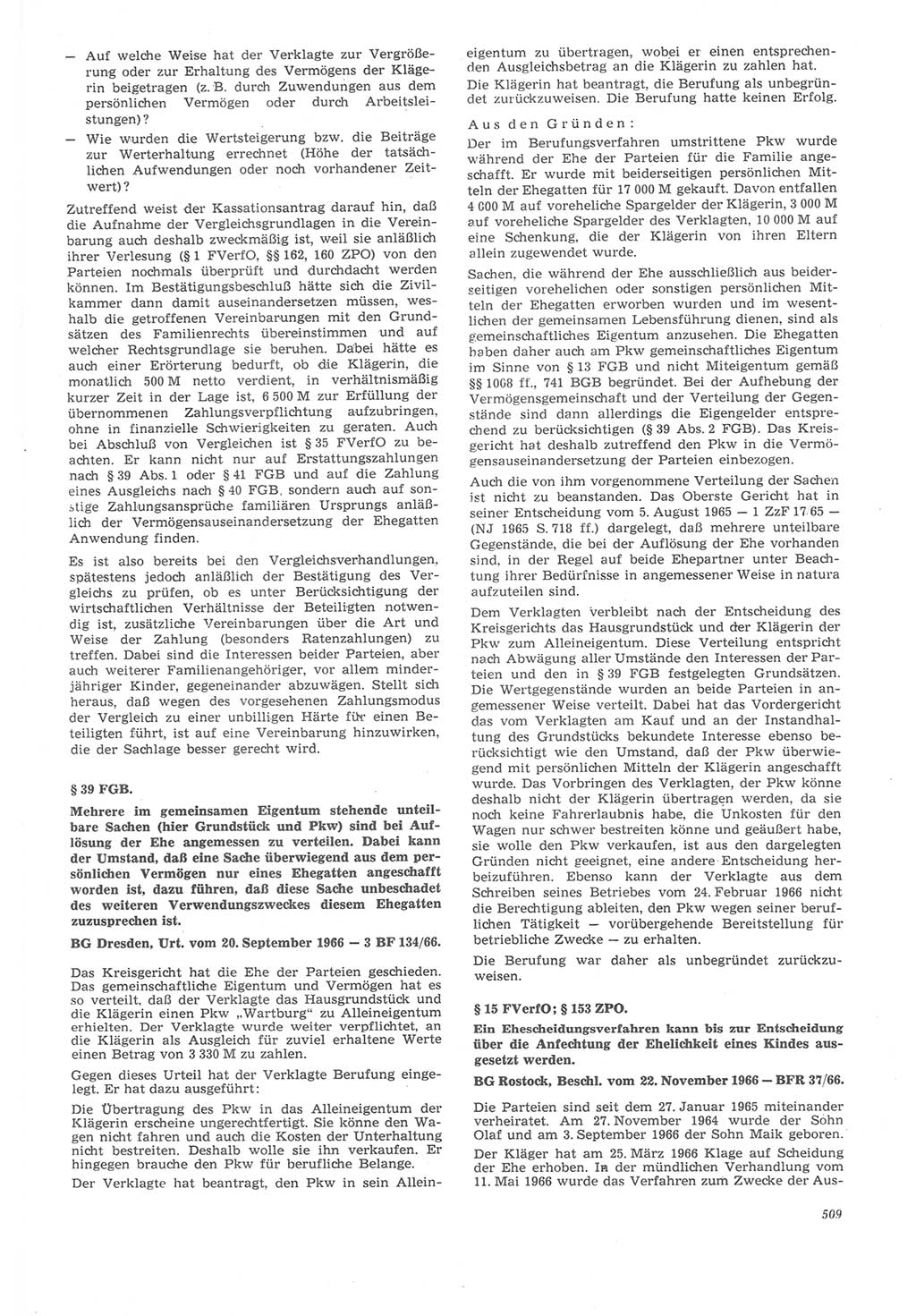 Neue Justiz (NJ), Zeitschrift für Recht und Rechtswissenschaft [Deutsche Demokratische Republik (DDR)], 22. Jahrgang 1968, Seite 509 (NJ DDR 1968, S. 509)