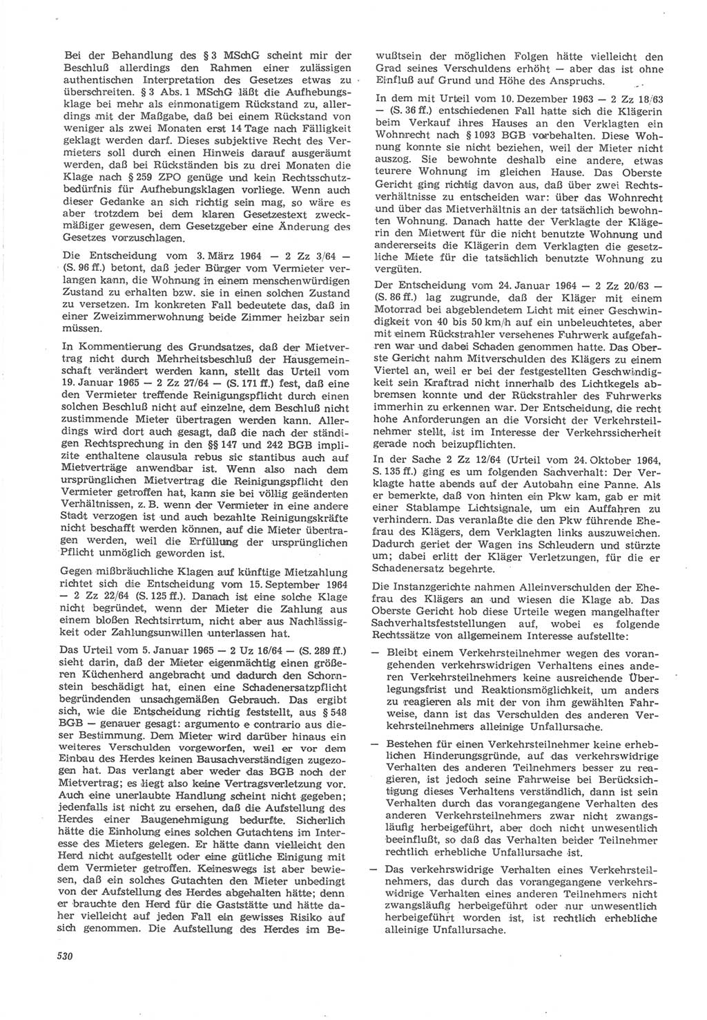 Neue Justiz (NJ), Zeitschrift für Recht und Rechtswissenschaft [Deutsche Demokratische Republik (DDR)], 22. Jahrgang 1968, Seite 530 (NJ DDR 1968, S. 530)