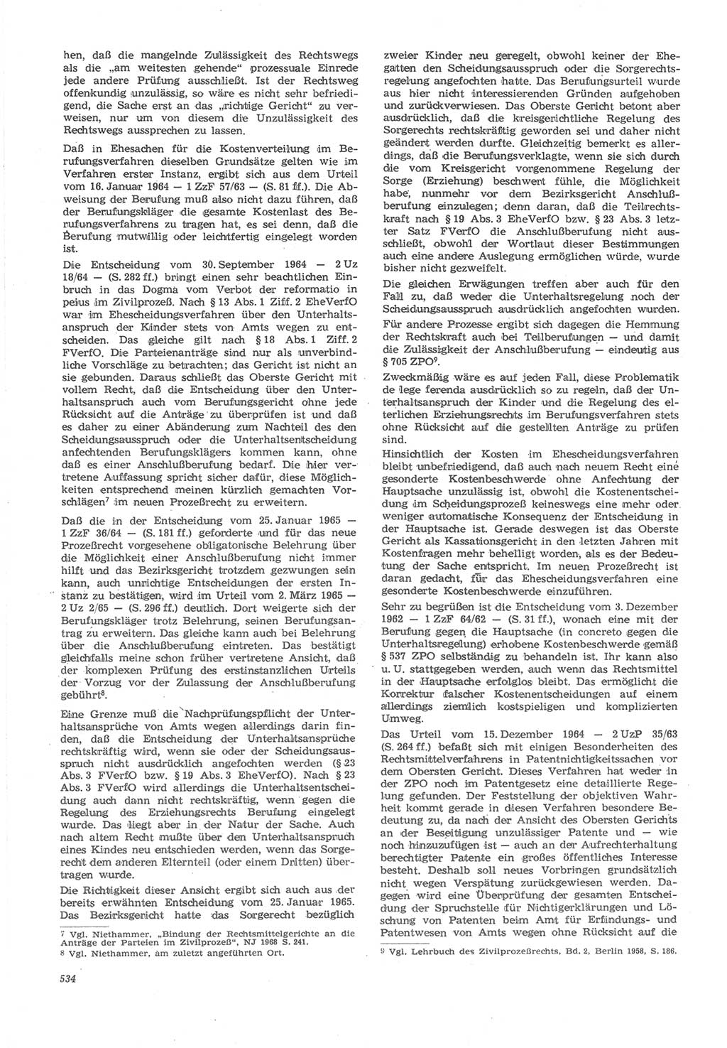 Neue Justiz (NJ), Zeitschrift für Recht und Rechtswissenschaft [Deutsche Demokratische Republik (DDR)], 22. Jahrgang 1968, Seite 534 (NJ DDR 1968, S. 534)