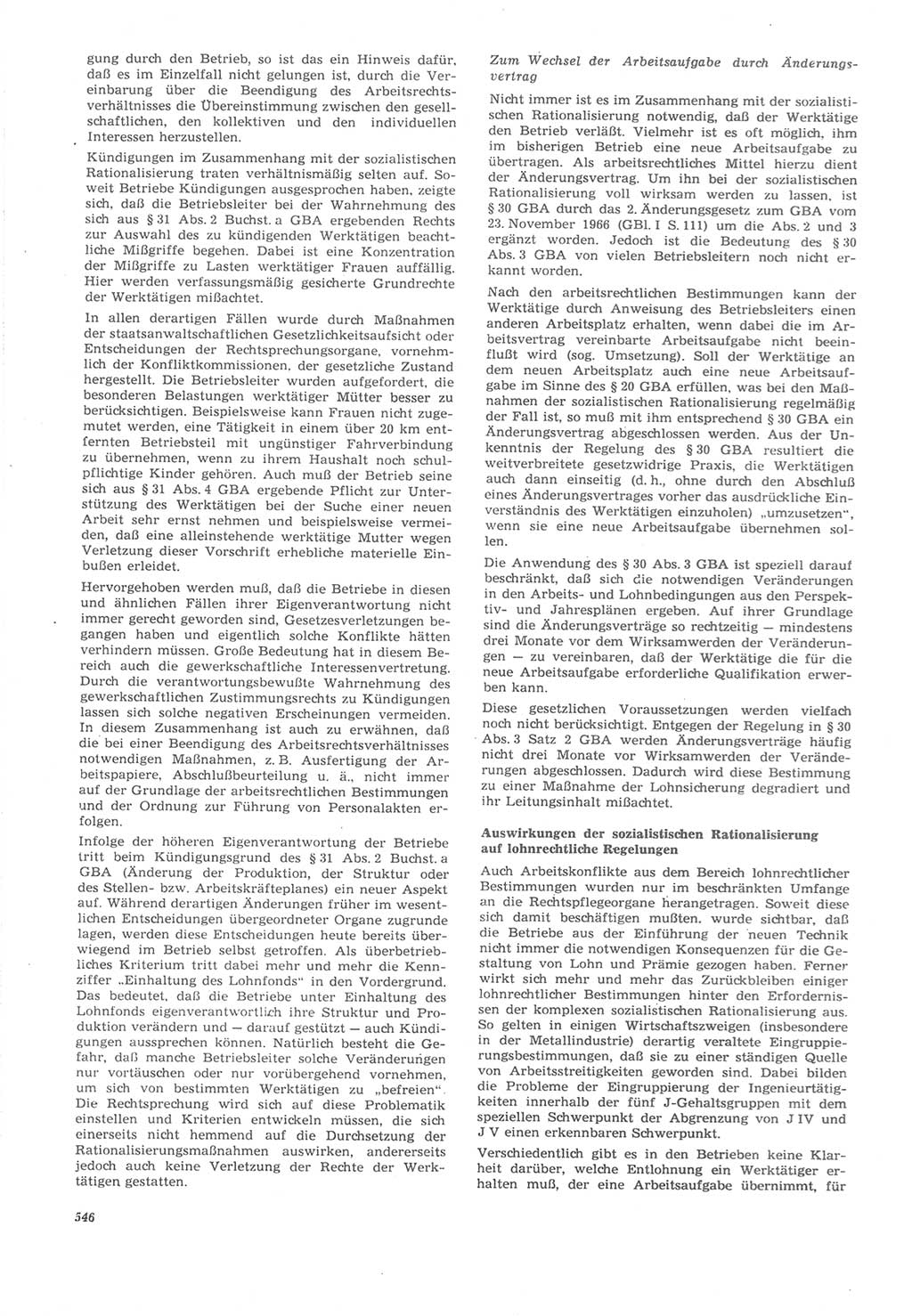 Neue Justiz (NJ), Zeitschrift für Recht und Rechtswissenschaft [Deutsche Demokratische Republik (DDR)], 22. Jahrgang 1968, Seite 546 (NJ DDR 1968, S. 546)