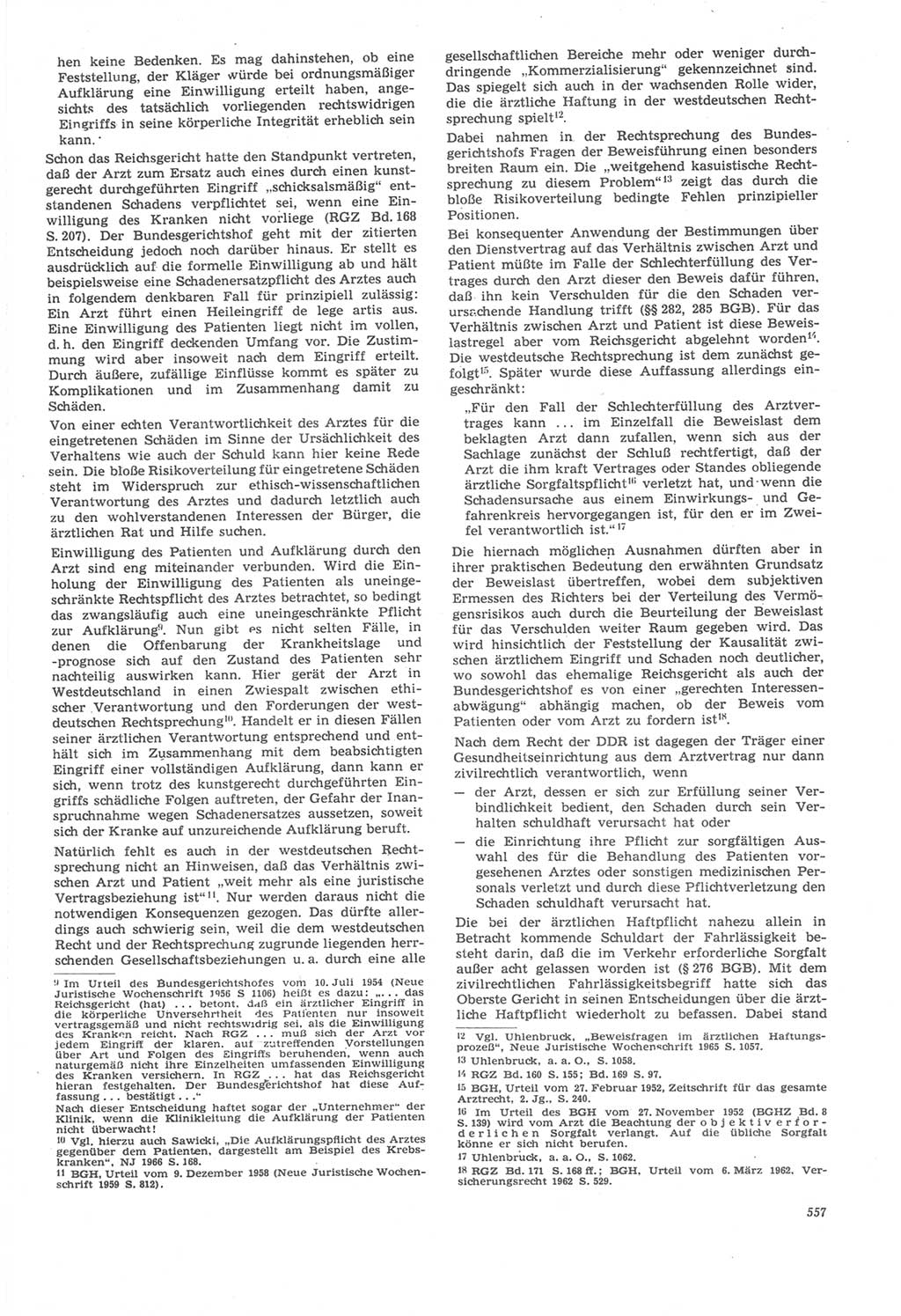 Neue Justiz (NJ), Zeitschrift für Recht und Rechtswissenschaft [Deutsche Demokratische Republik (DDR)], 22. Jahrgang 1968, Seite 557 (NJ DDR 1968, S. 557)
