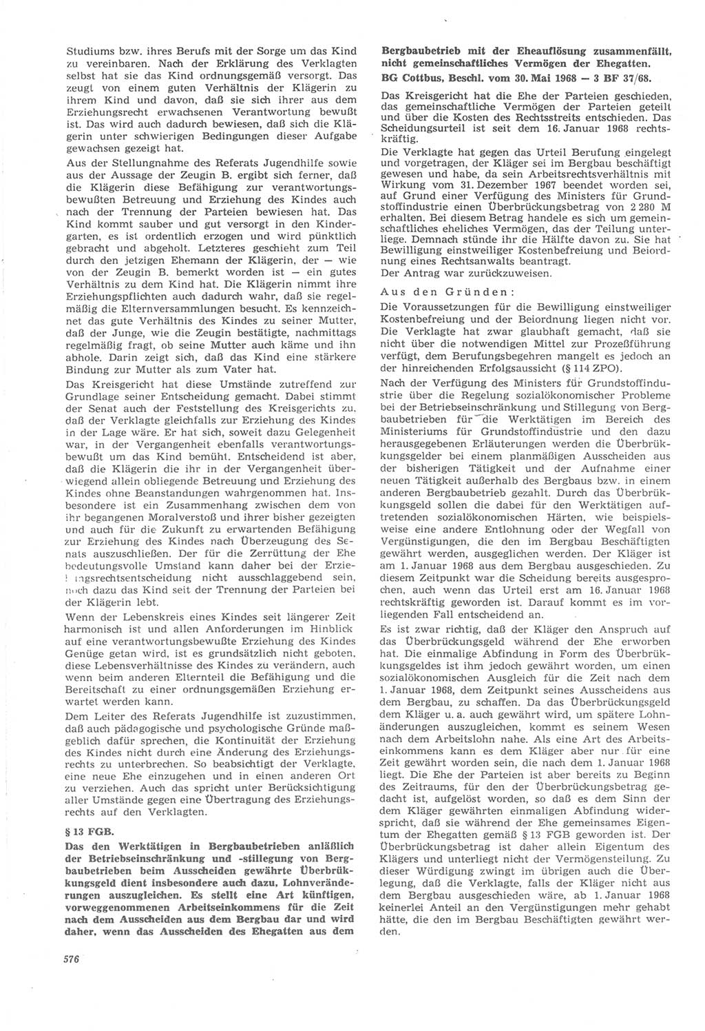 Neue Justiz (NJ), Zeitschrift für Recht und Rechtswissenschaft [Deutsche Demokratische Republik (DDR)], 22. Jahrgang 1968, Seite 576 (NJ DDR 1968, S. 576)