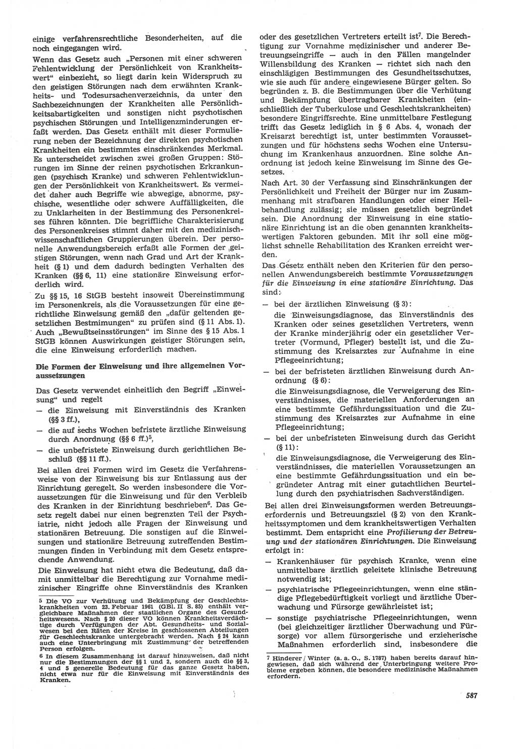 Neue Justiz (NJ), Zeitschrift für Recht und Rechtswissenschaft [Deutsche Demokratische Republik (DDR)], 22. Jahrgang 1968, Seite 587 (NJ DDR 1968, S. 587)
